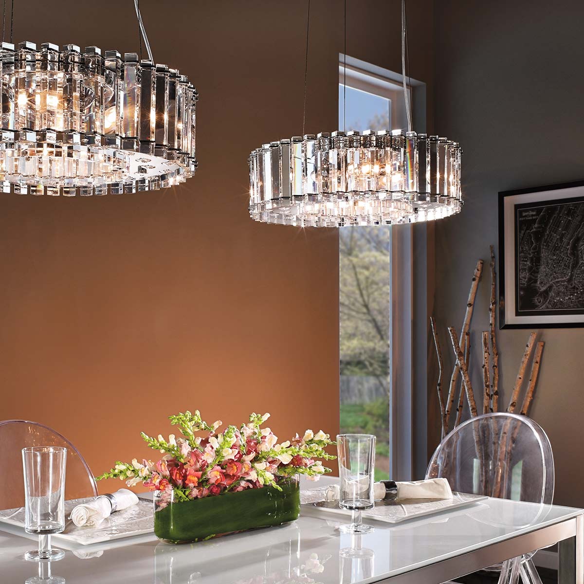 Kichler Chandelier from the Crystal Skye range. Crystal Skye 8 Light Chandelier Product Code = KL-CRYSTAL-SKYE8