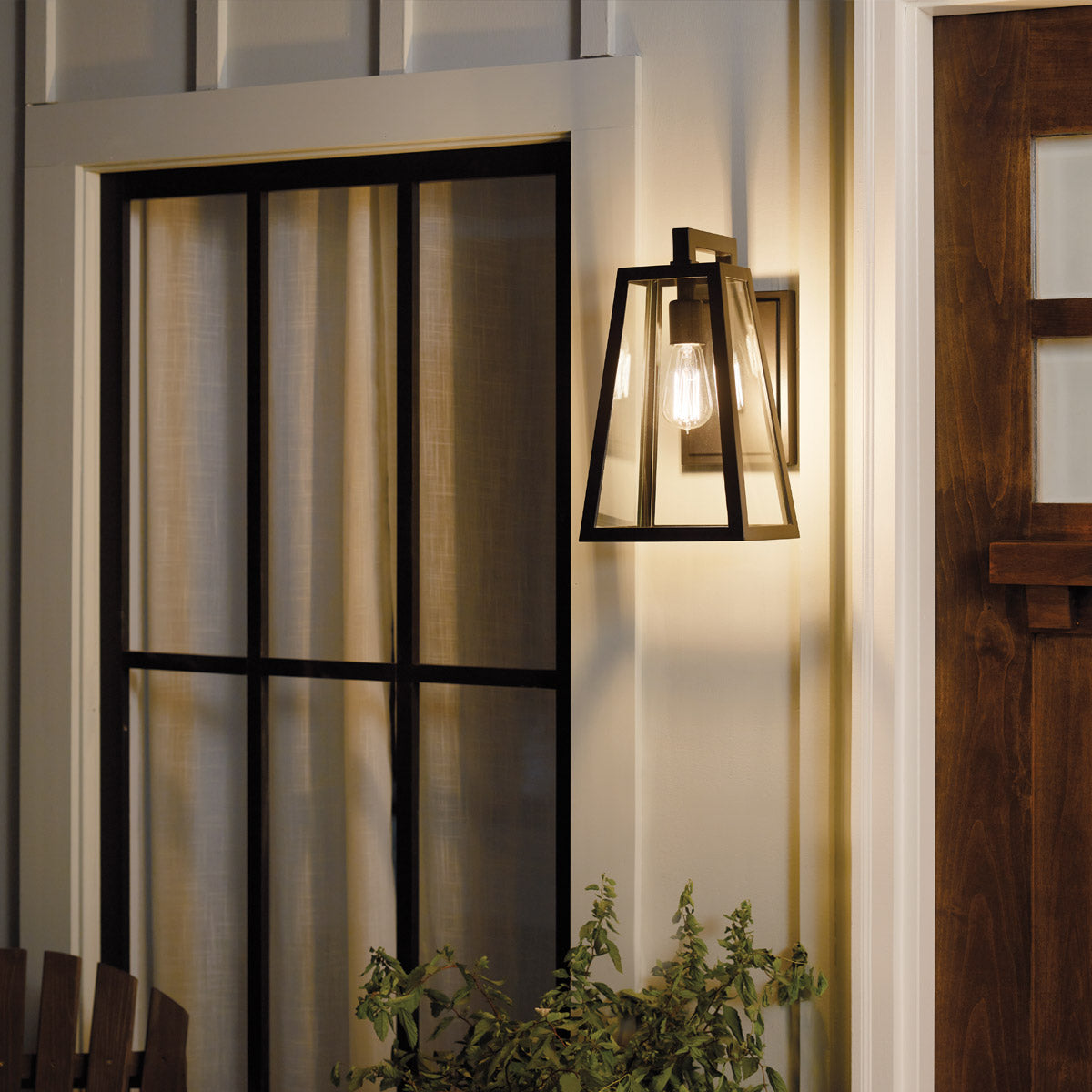 Kichler Outdoor Wall Light from the Delison range. Delison 1 Light Wall Lantern - Medium Product Code = KL-DELISON-M-RZ