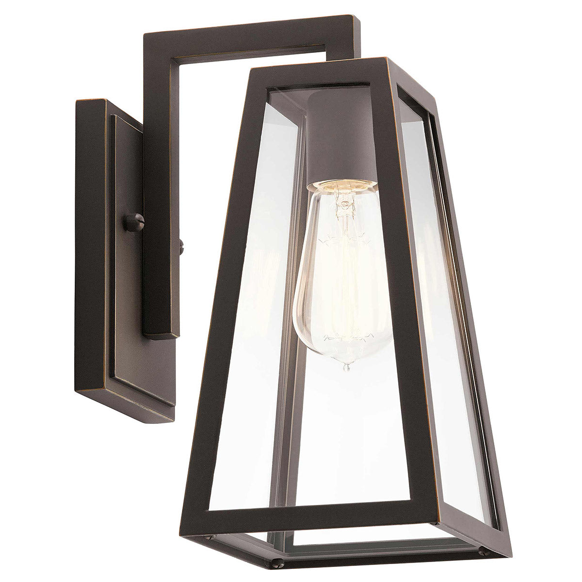 Kichler Outdoor Wall Light from the Delison range. Delison 1 Light Wall Lantern - Small Product Code = KL-DELISON-S-RZ