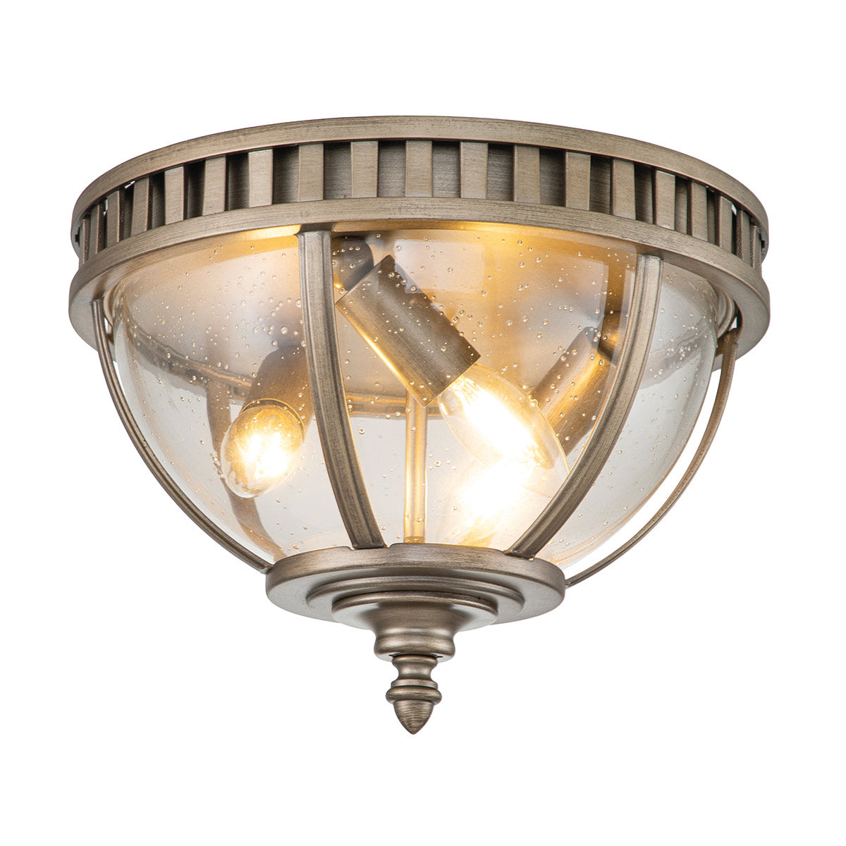 Kichler Ceiling Flush from the Halleron range. Halleron 3 Light Ceiling Flush Product Code = KL-HALLERON-F-BU