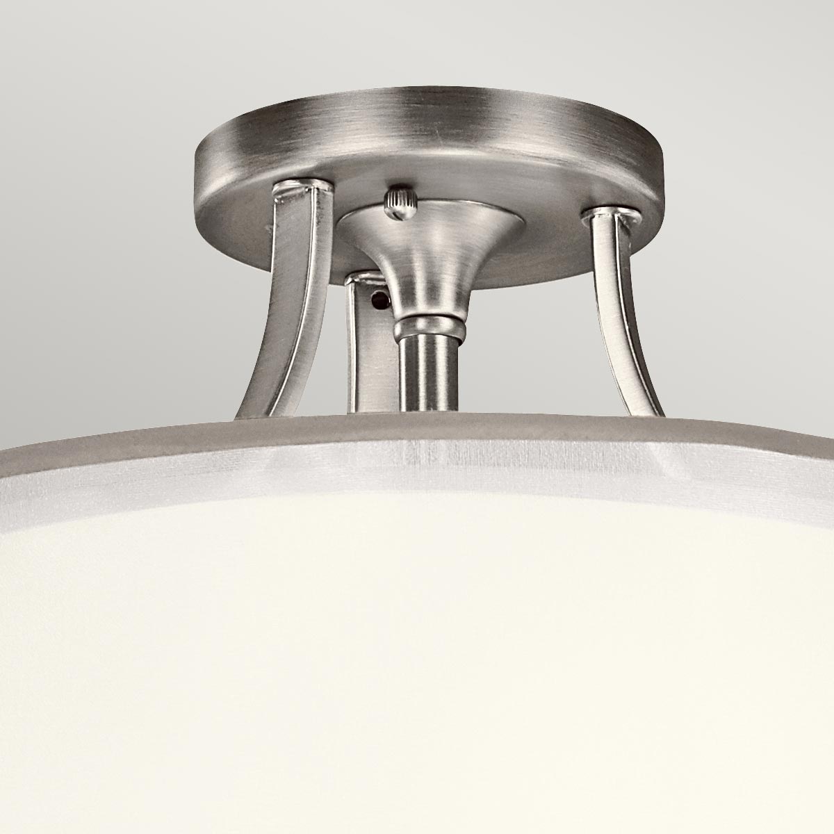 Kichler Ceiling Semi-Flush from the Lacey range. Lacey 3 Light Small Semi-Flush Product Code = KL-LACEY-SF-AP