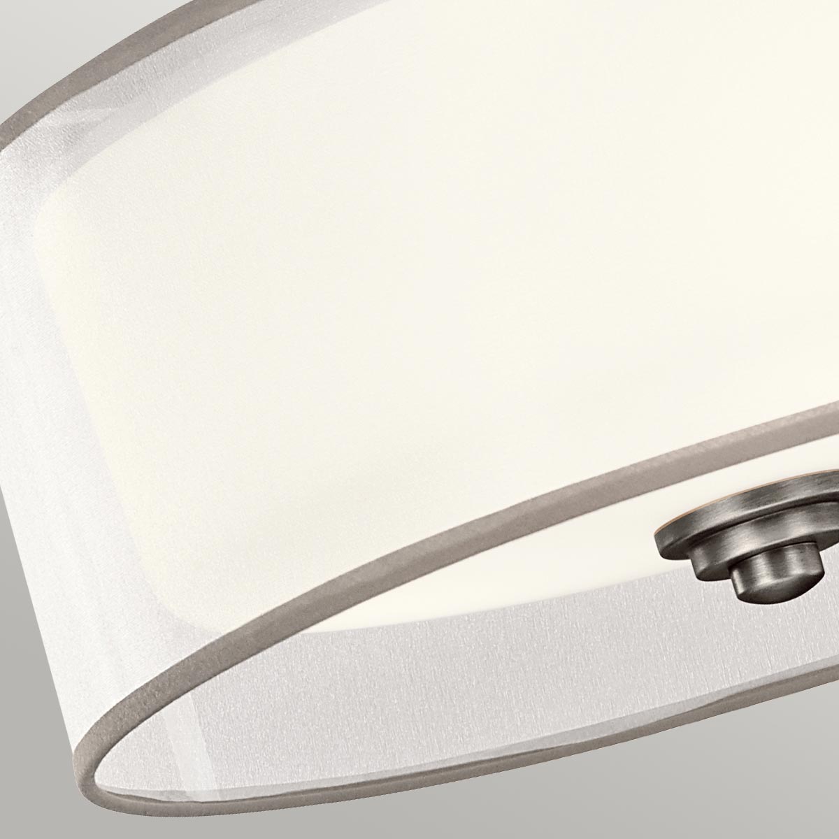 Kichler Ceiling Semi-Flush from the Lacey range. Lacey 3 Light Small Semi-Flush Product Code = KL-LACEY-SF-AP