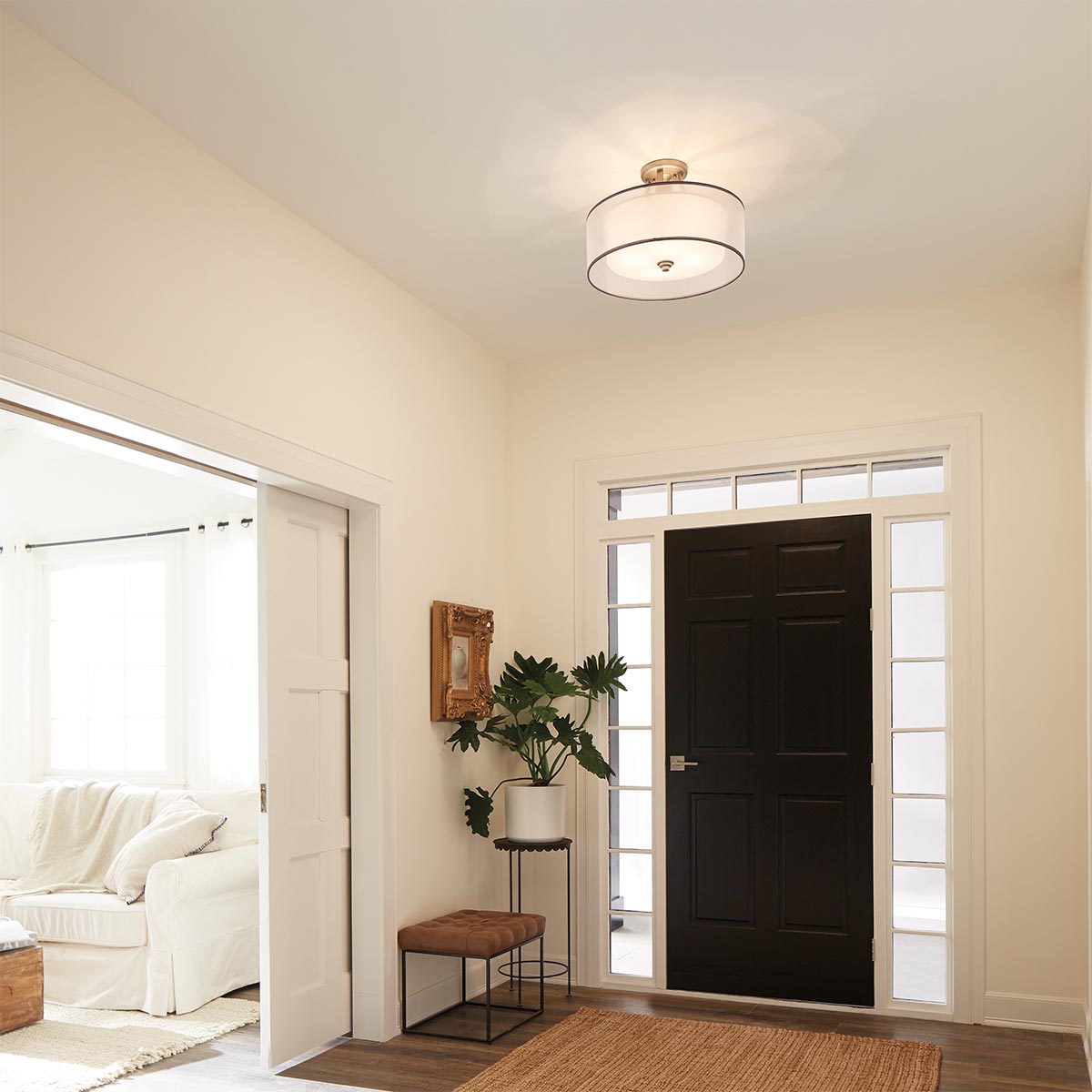 Kichler Ceiling Semi-Flush from the Lacey range. Lacey 4 Light Semi-Flush Product Code = KL-LACEY-SFM-AP