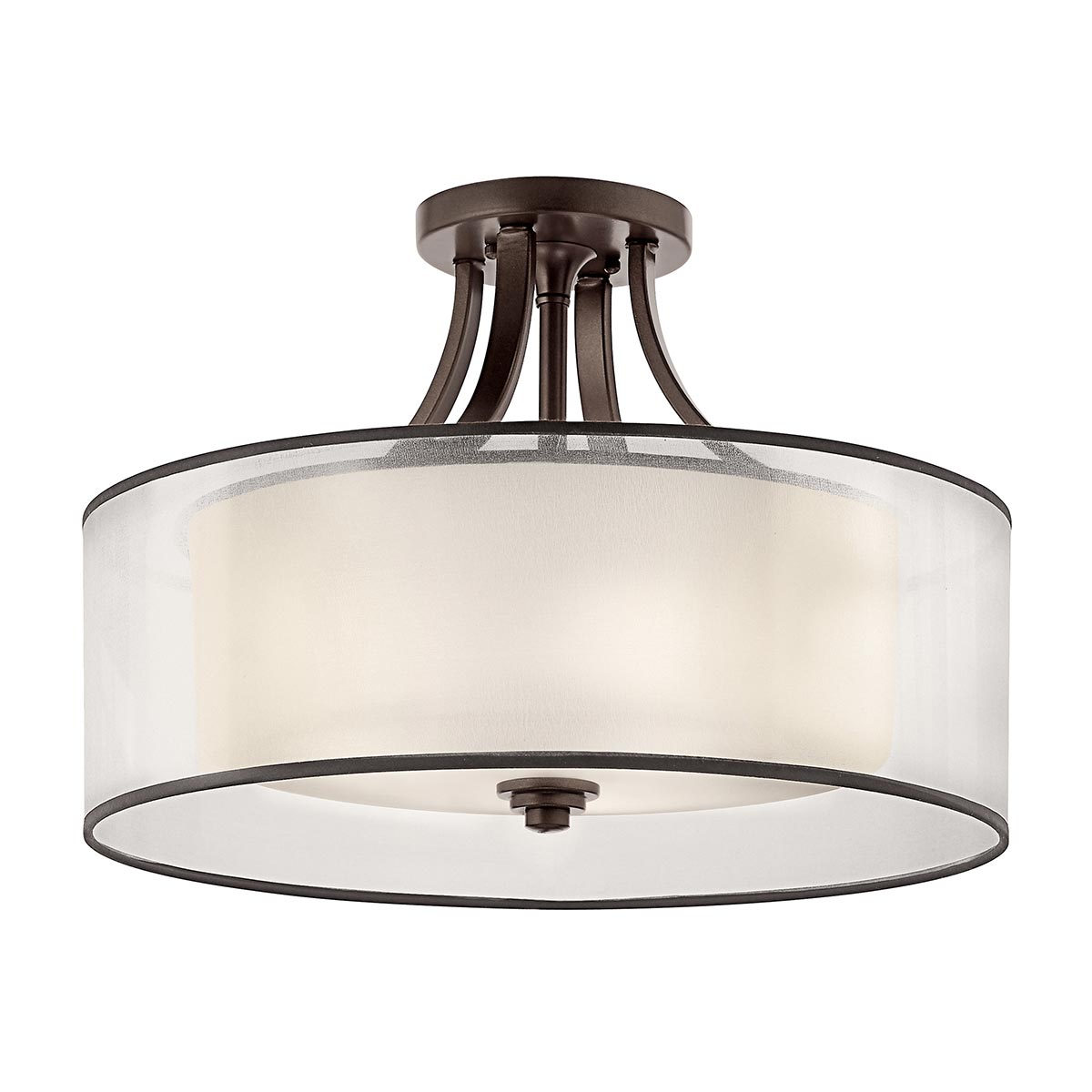 Kichler Ceiling Semi-Flush from the Lacey range. Lacey 4 Light Semi-Flush Product Code = KL-LACEY-SFM-MB