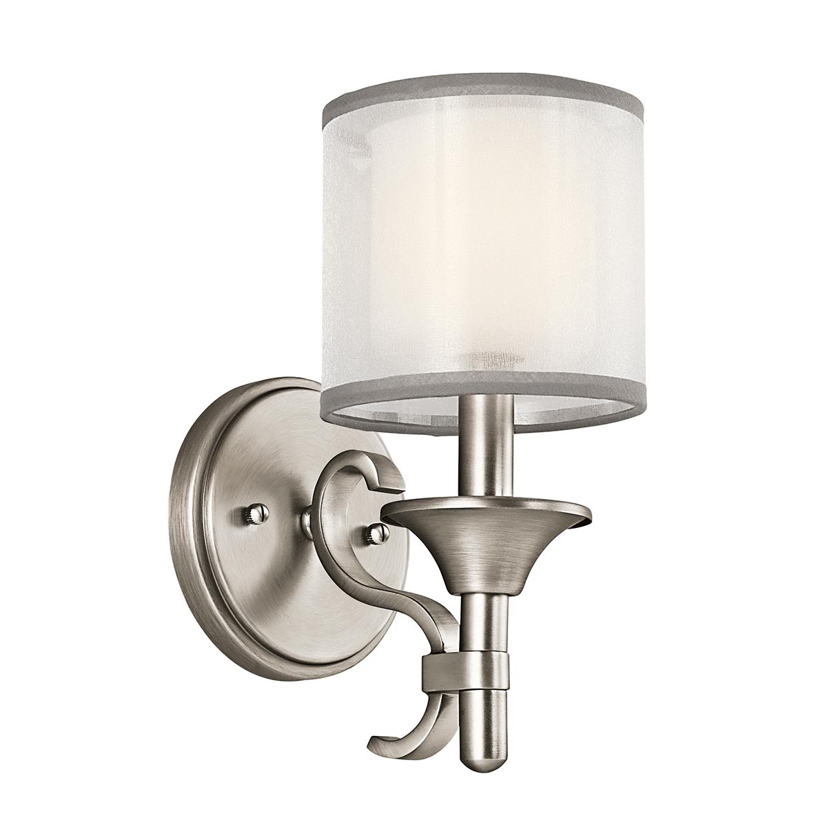 Kichler Wall Light from the Lacey range. Lacey 1 Light Wall Light Product Code = KL-LACEY1-AP