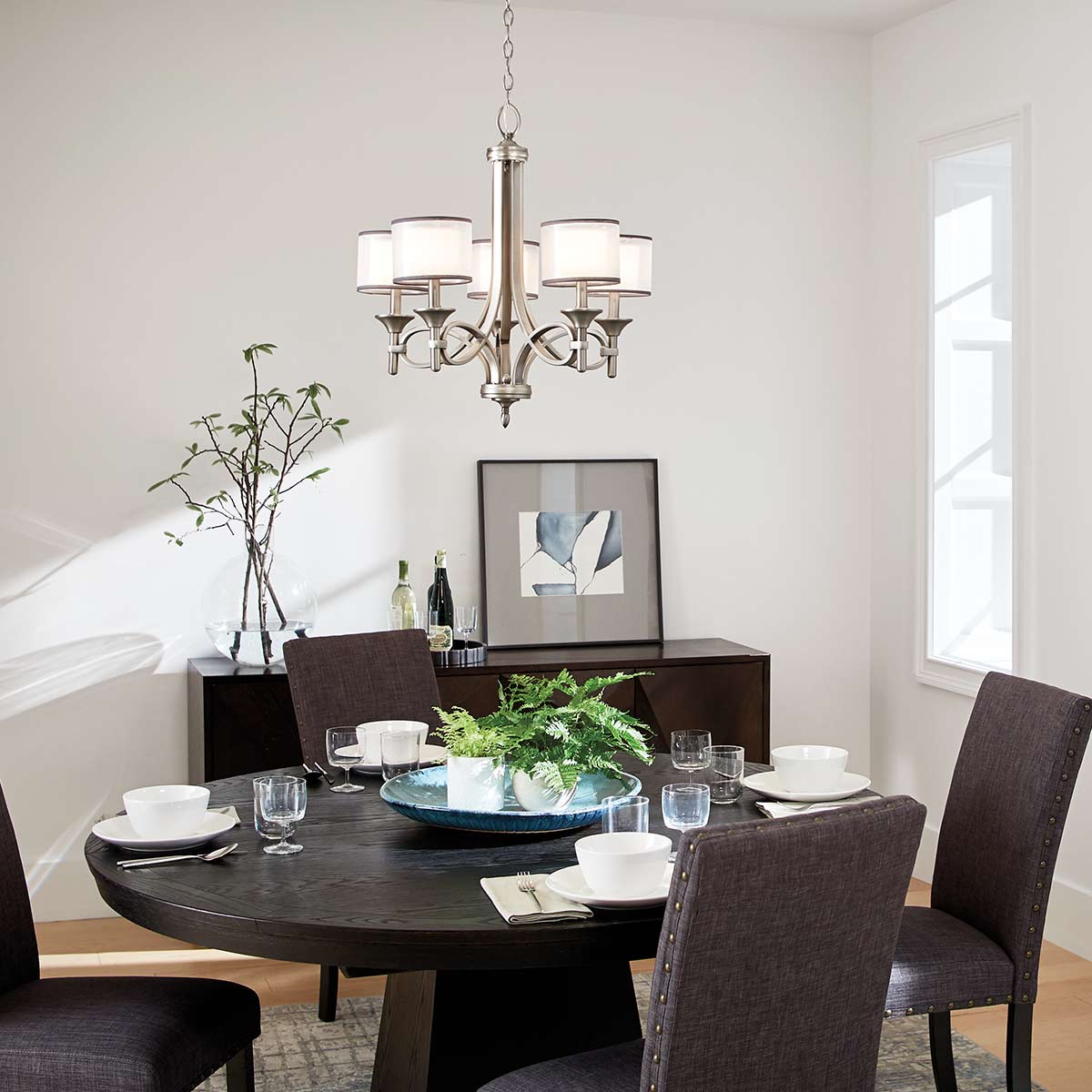 Kichler Chandelier from the Lacey range. Lacey 5 Light Chandelier Product Code = KL-LACEY5-AP