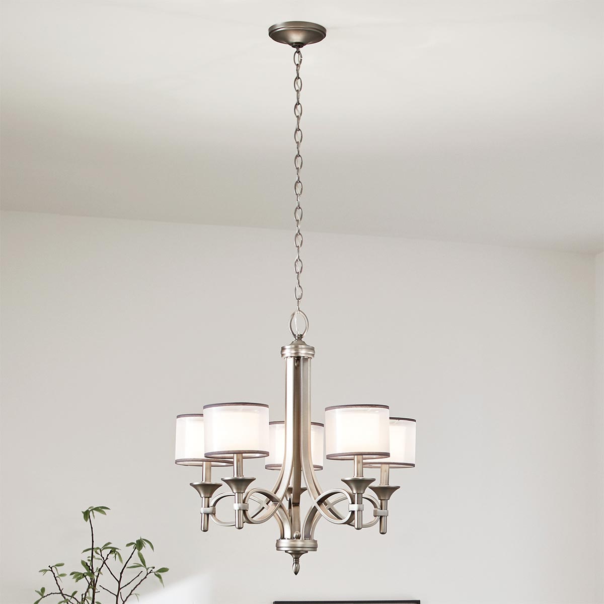 Kichler Chandelier from the Lacey range. Lacey 5 Light Chandelier Product Code = KL-LACEY5-AP