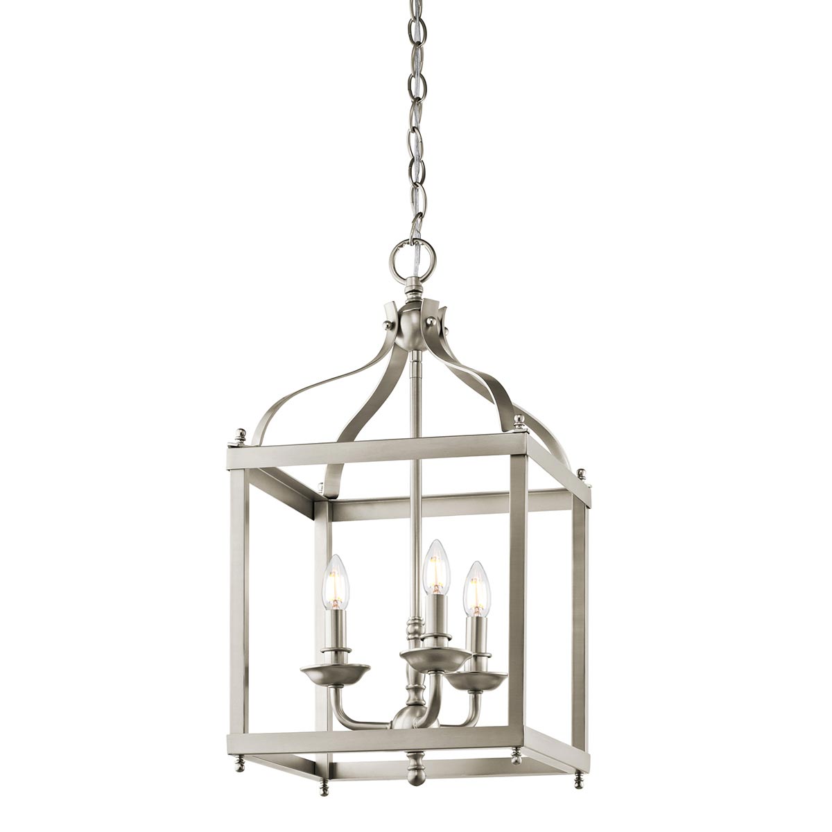Kichler Pendant from the Larkin range. Larkin 3 Light Medium Pendant - Brushed Nickel Product Code = KL-LARKIN-P-M-NI