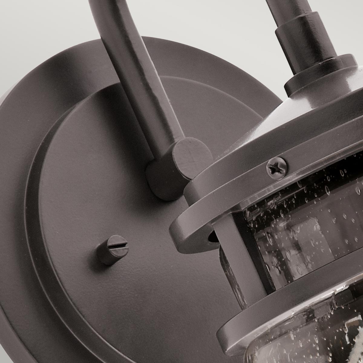 Kichler Outdoor Wall Light from the Lyndon range. Lyndon 1 Light Medium Wall Lantern Product Code = KL-LYNDON2-M-AZ