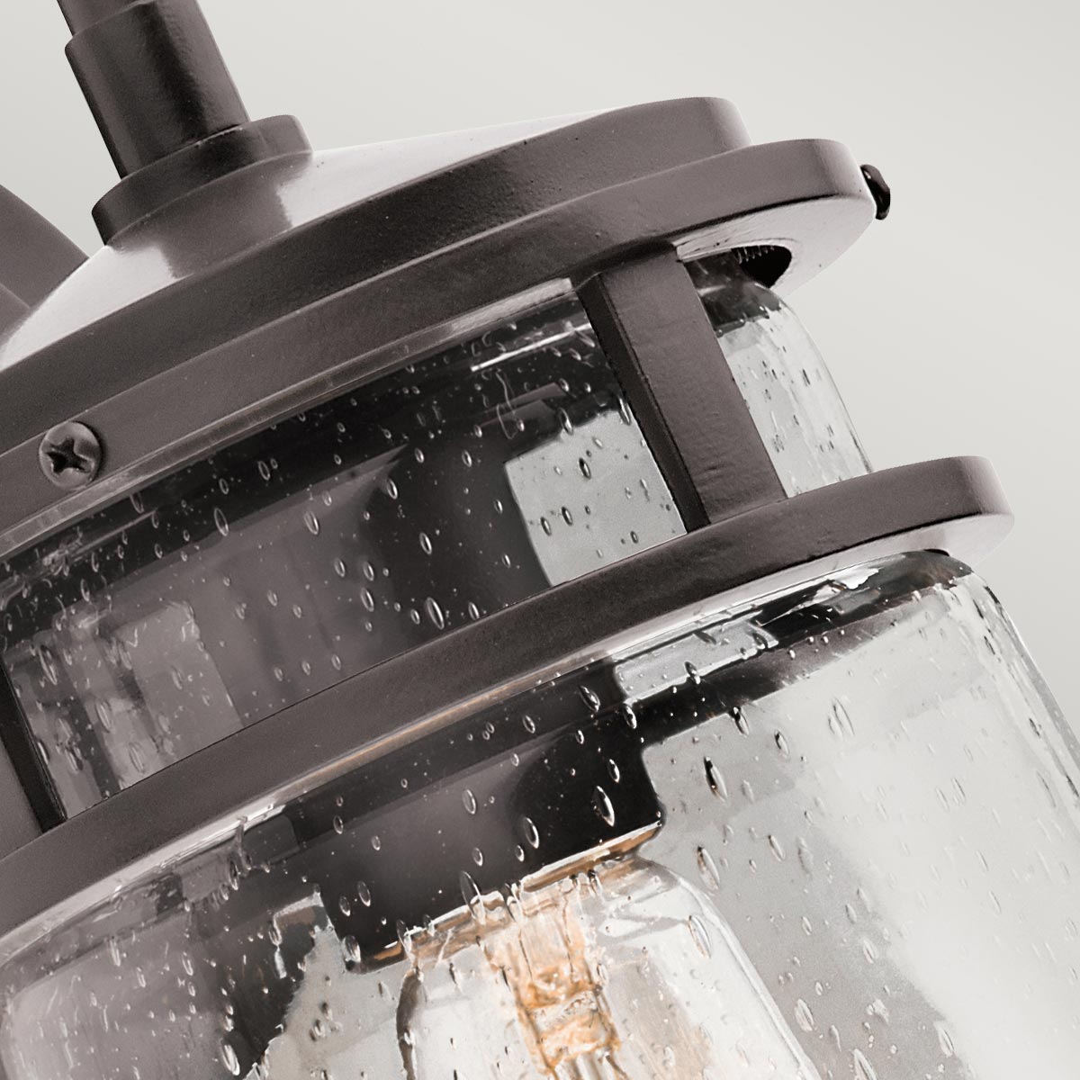 Kichler Outdoor Wall Light from the Lyndon range. Lyndon 1 Light Medium Wall Lantern Product Code = KL-LYNDON2-M-AZ