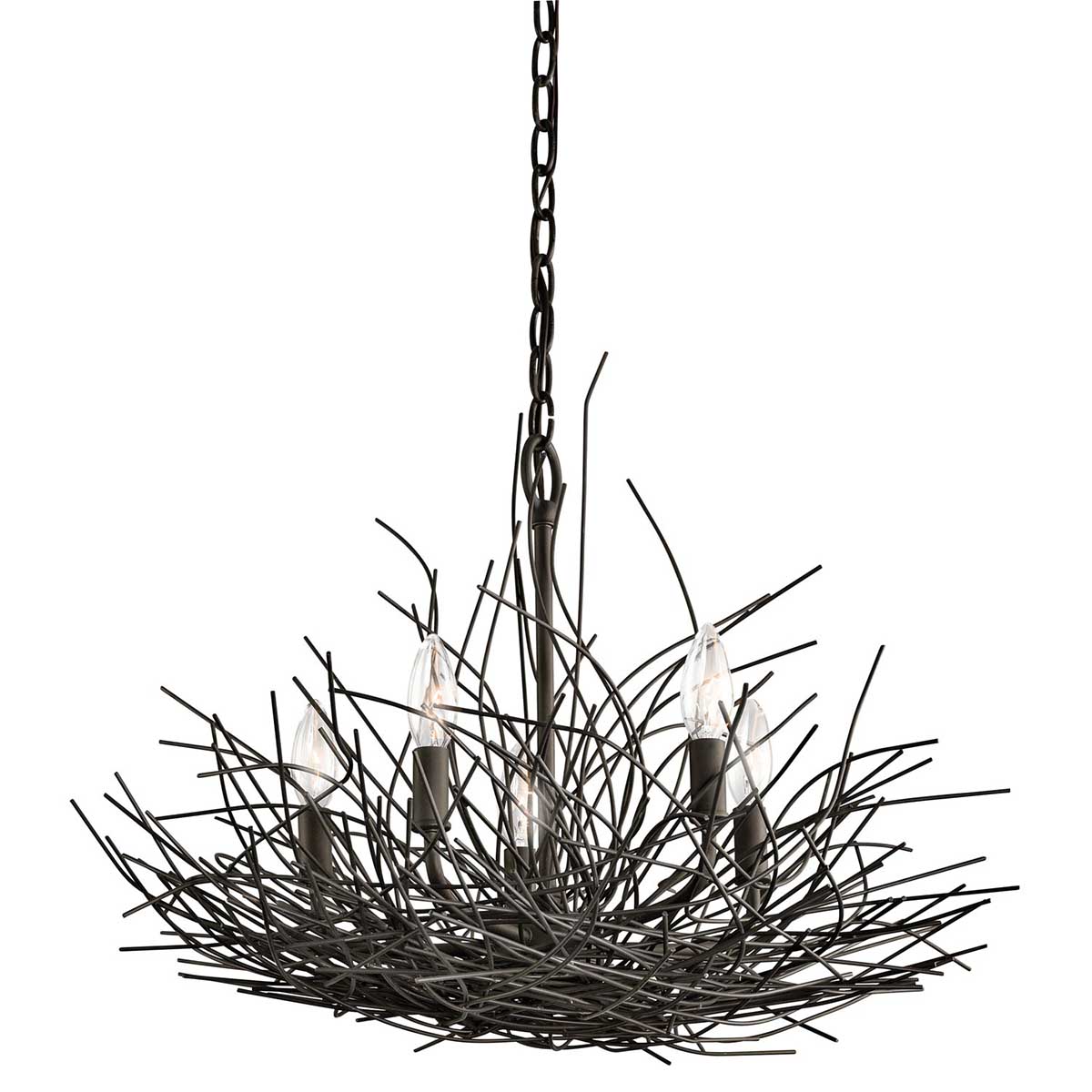 Kichler Chandelier from the Organique range. Organique 5 Light Chandelier Product Code = KL-ORGANIQUE5