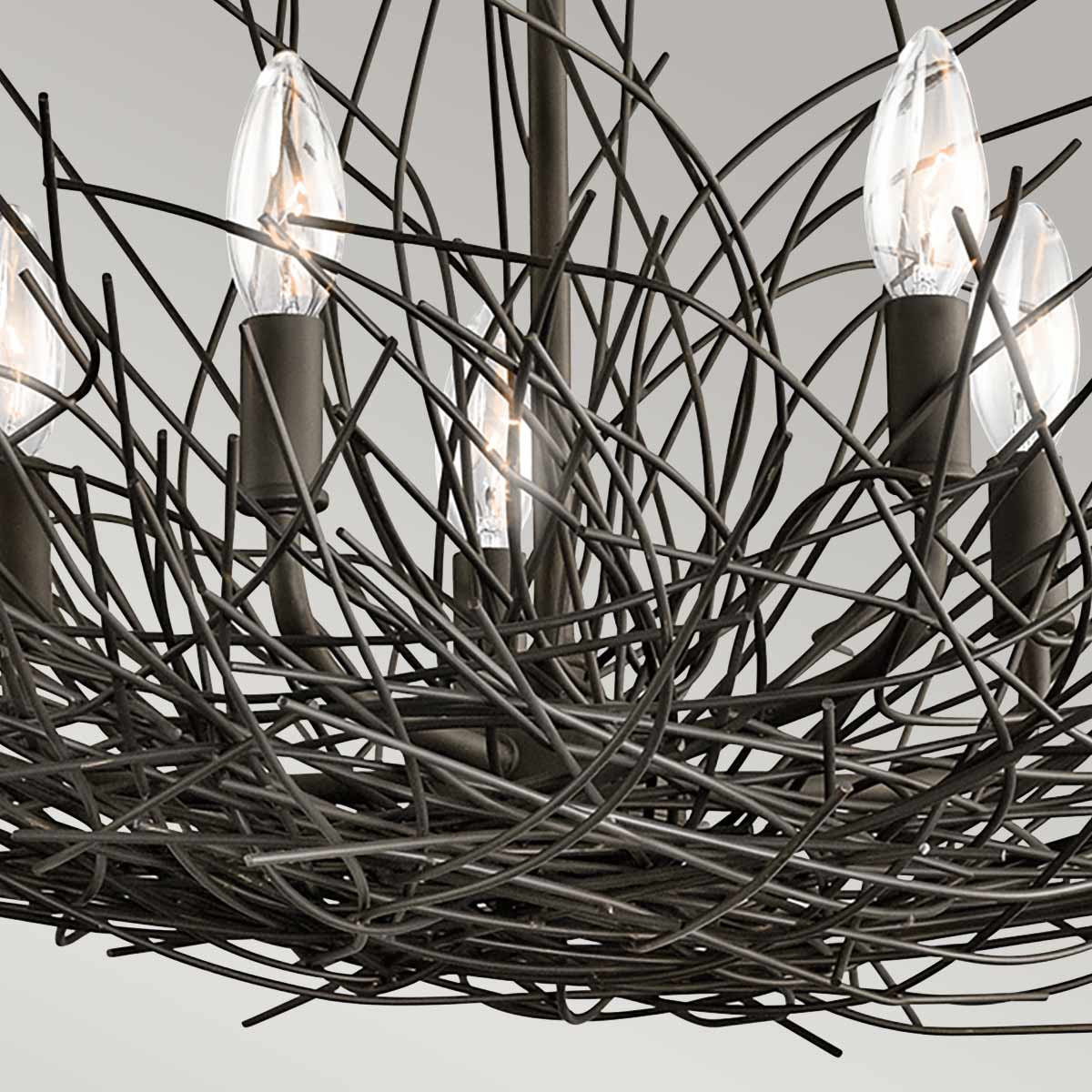 Kichler Chandelier from the Organique range. Organique 5 Light Chandelier Product Code = KL-ORGANIQUE5