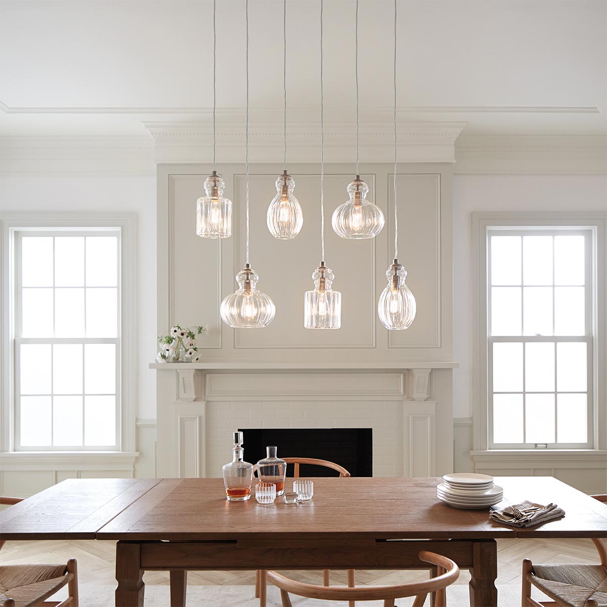 Kichler Pendant from the Riviera range. Riviera 1 Light Pendant - C Product Code = KL-RIVIERA-P-C