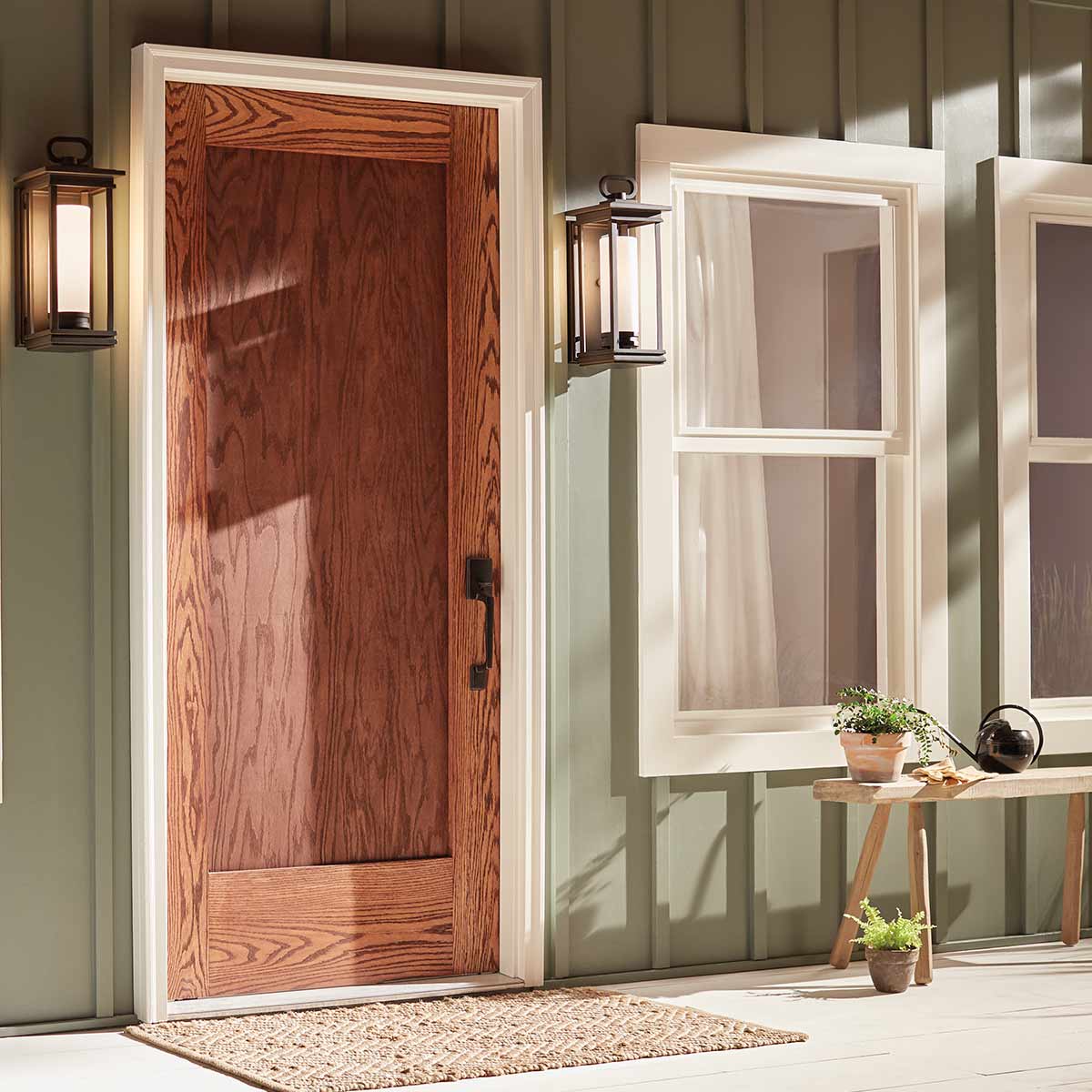 Kichler Outdoor Wall Light from the South Hope range. South Hope 1 Light Medium Wall Lantern Product Code = KL-SOUTH-HOPE-M