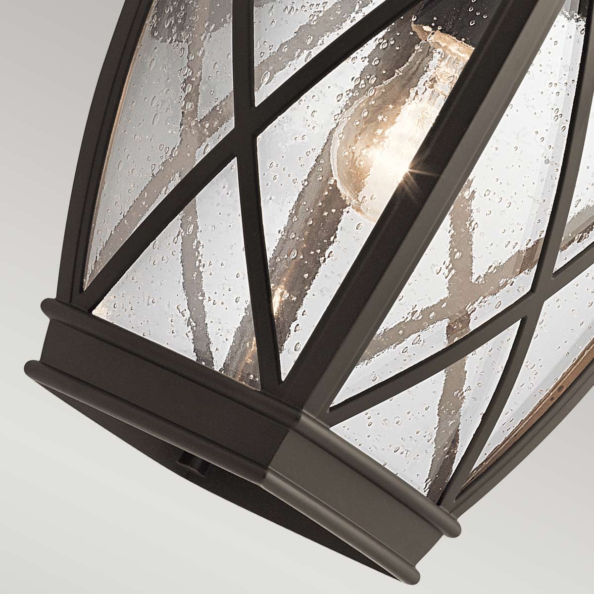 Kichler Outdoor Wall Light from the Tangier range. Tangier 1 Light Large Wall Lantern Product Code = KL-TANGIER2-L