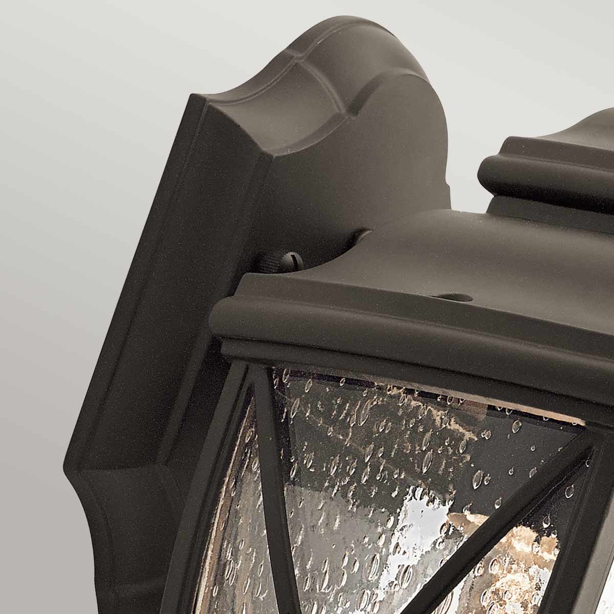 Kichler Outdoor Wall Light from the Tangier range. Tangier 1 Light Small Wall Lantern Product Code = KL-TANGIER2-S