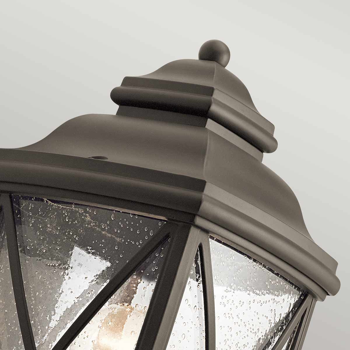 Kichler Pedestal Lantern from the Tangier range. Tangier 1 Light Medium 7.5" Pedestal Product Code = KL-TANGIER3-M