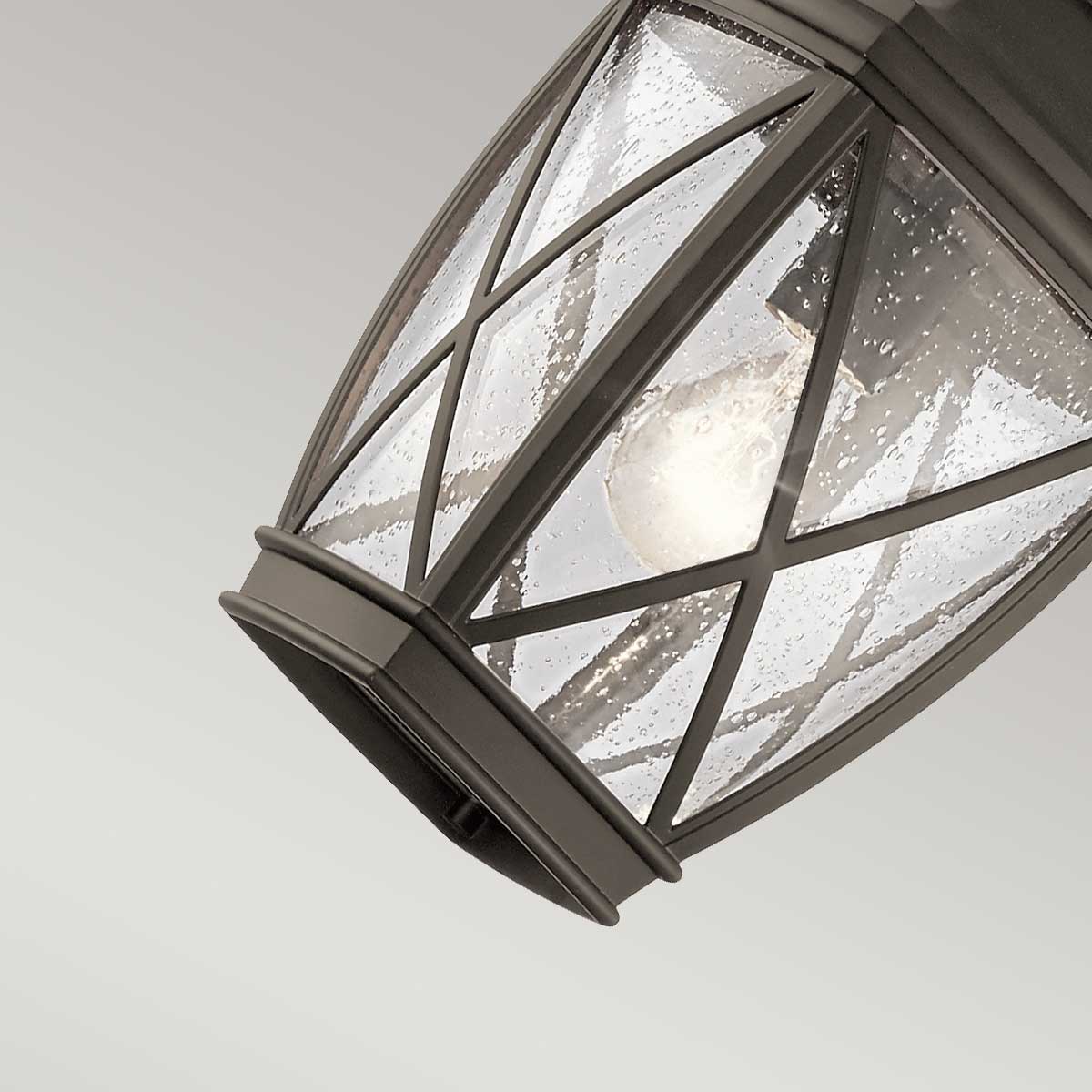 Kichler Outdoor Hanging from the Tangier range. Tangier 1 Light Medium 7.5" Chain Lantern Product Code = KL-TANGIER8-M
