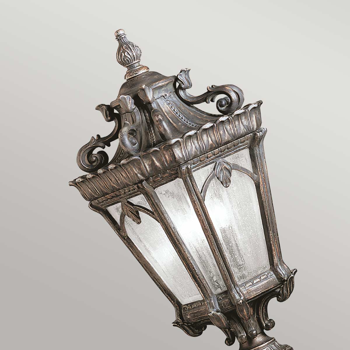 Kichler Pedestal Lantern from the Tournai range. Tournai 2 Light Large Pedestal Product Code = KL-TOURNAI3-L