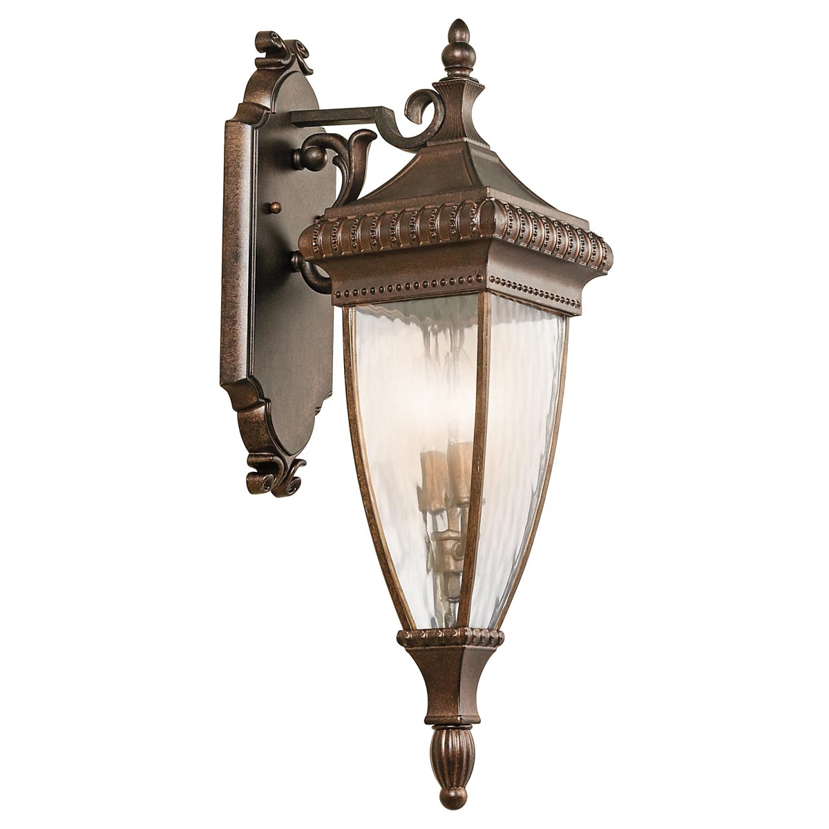 Kichler Outdoor Wall Light from the Venetian Rain range. Venetian Rain 2 Light Medium Wall Lantern Product Code = KL-VENETIAN2-M