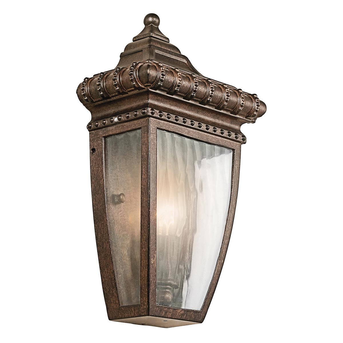 Kichler Outdoor Wall Light from the Venetian Rain range. Venetian Rain 1 Light Half Wall Lantern Product Code = KL-VENETIAN7-S