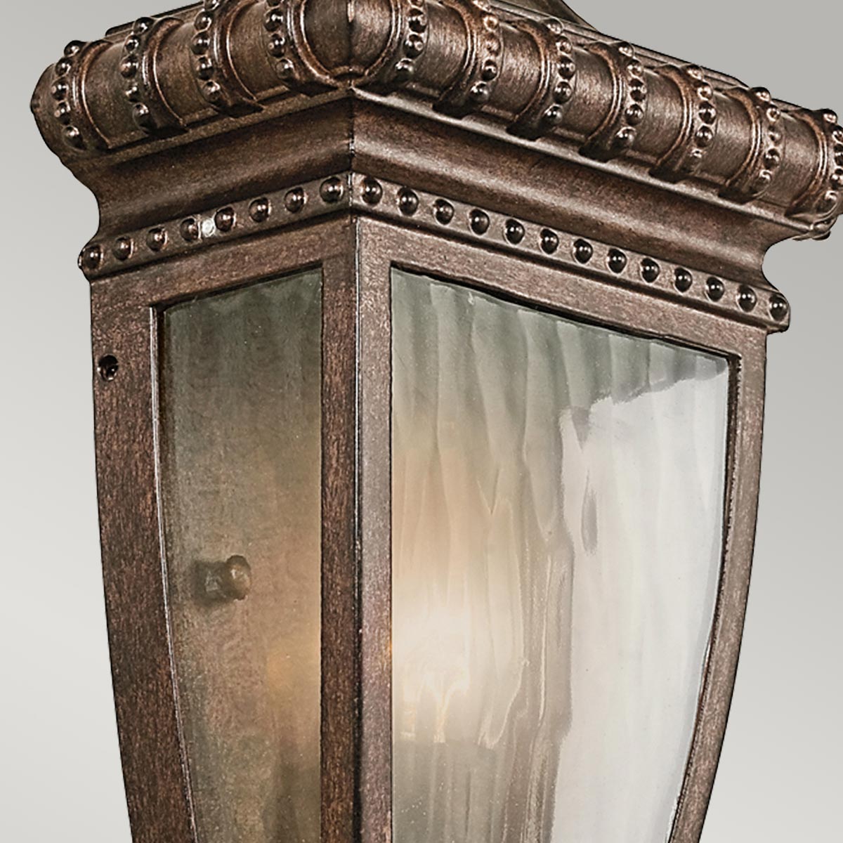 Kichler Outdoor Wall Light from the Venetian Rain range. Venetian Rain 1 Light Half Wall Lantern Product Code = KL-VENETIAN7-S
