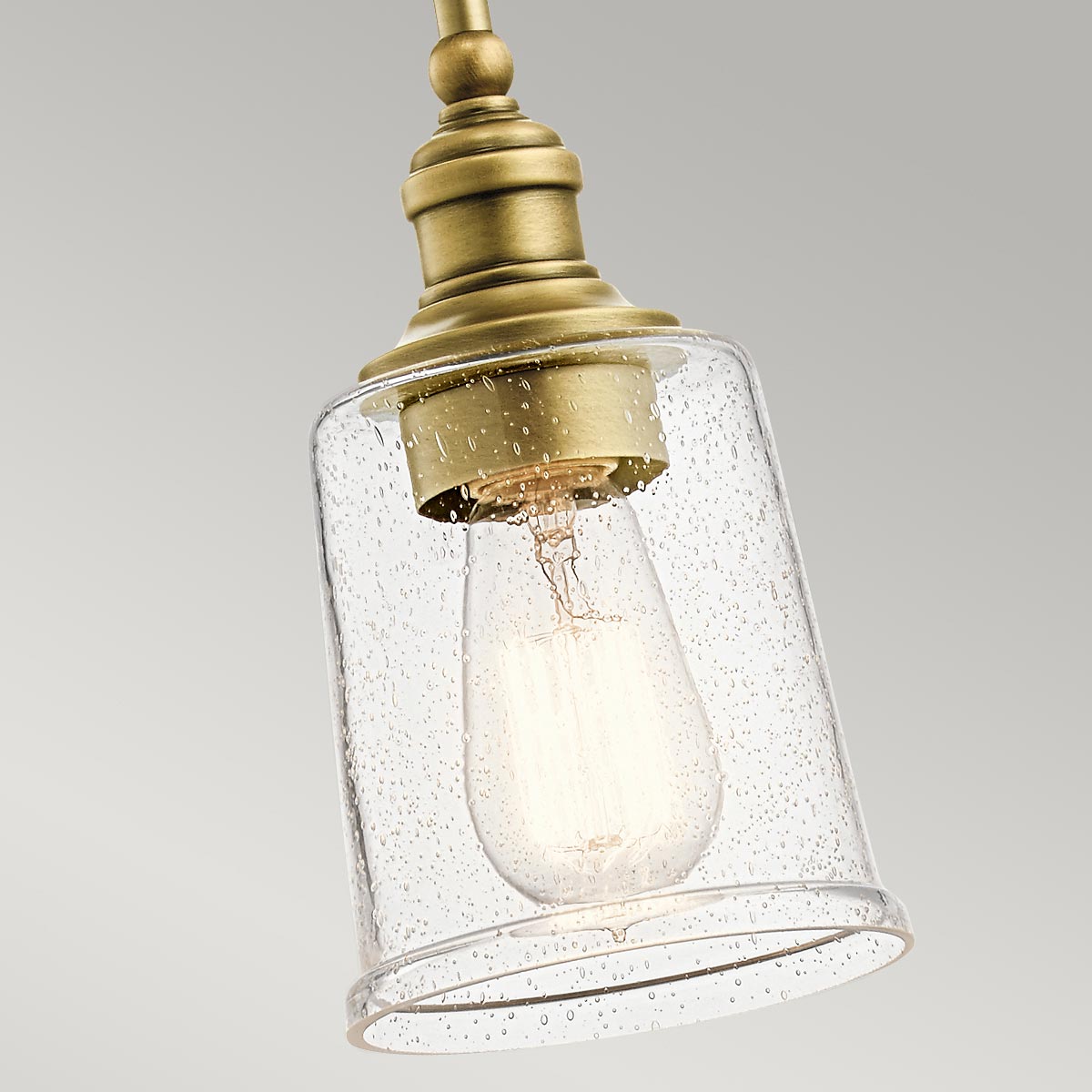 Kichler Pendant from the Waverly range. Waverly 1 Light Mini Pendant Product Code = KL-WAVERLY-MP-NBR