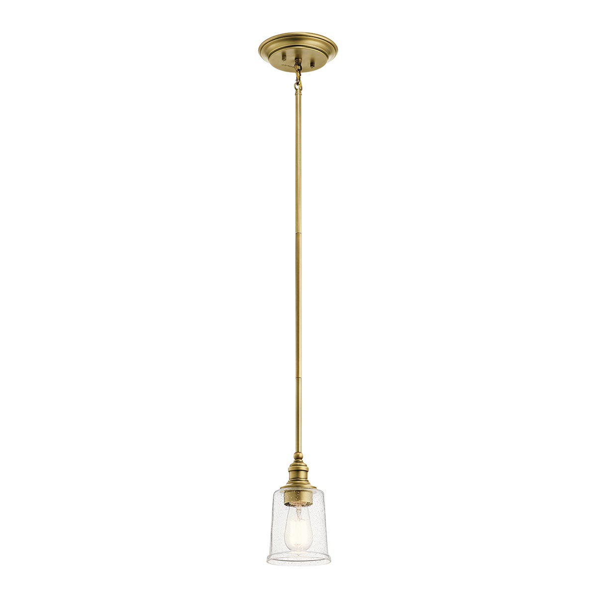 Kichler Pendant from the Waverly range. Waverly 1 Light Mini Pendant Product Code = KL-WAVERLY-MP-NBR