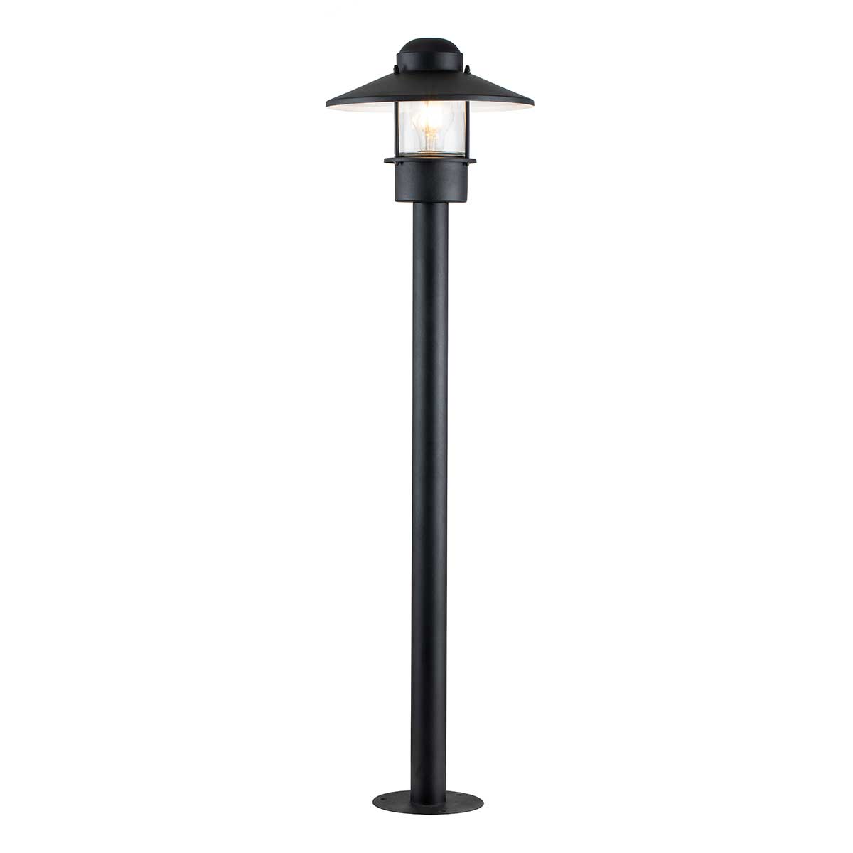 Elstead Lighting Bollard from the Klampenborg range. Klampenborg 1 Light Bollard Product Code = KLAMPENBORG-BOL-BK