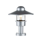 Elstead Lighting Pedestal Lantern from the Klampenborg range. Klampenborg 1 Light Pedestal Product Code = KLAMPENBORG-PED-SIL