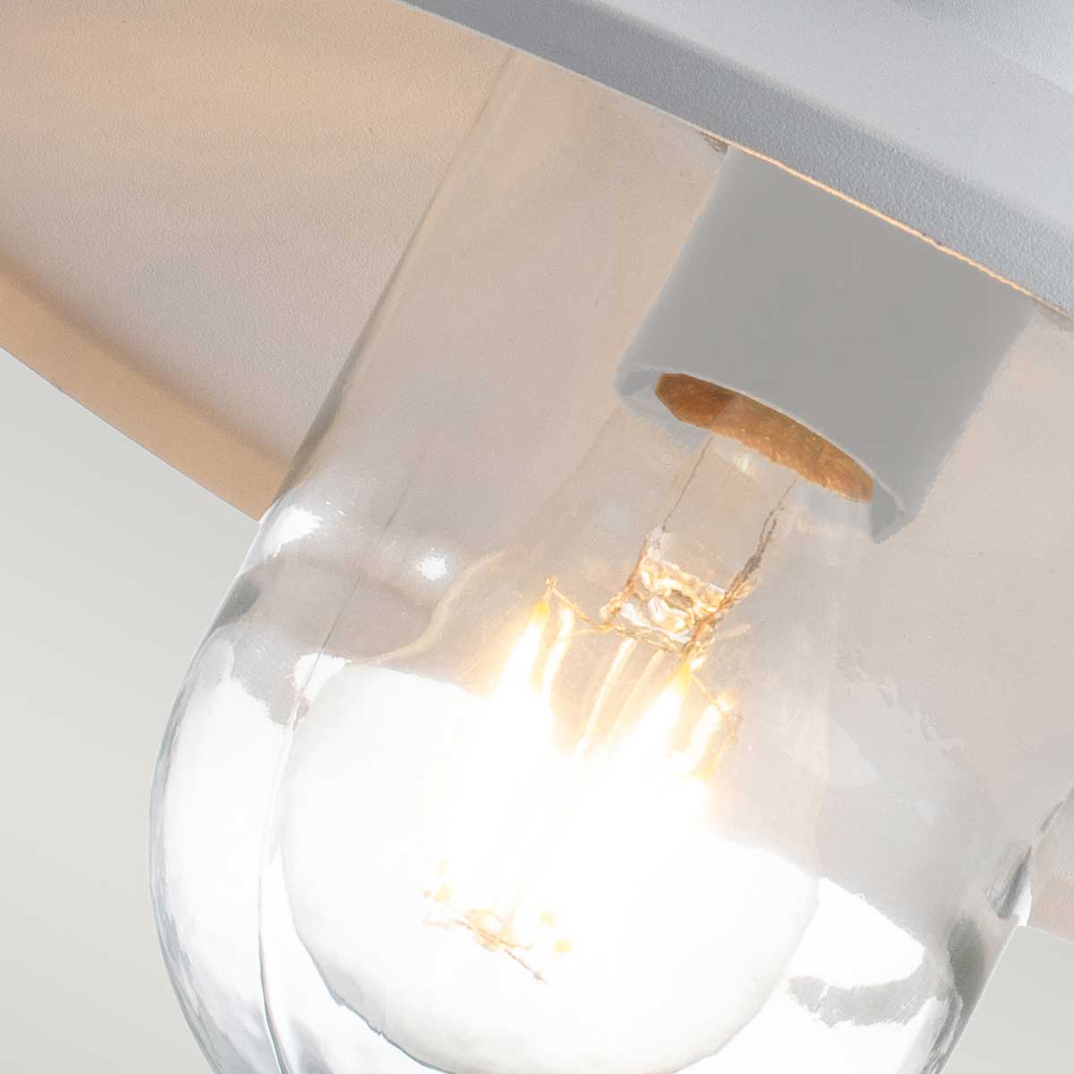Elstead Lighting Outdoor Wall Light from the Klampenborg range. Klampenborg 1 Light Wall Lantern with PIR Product Code = KLAMPENBORG-PIR-WHT