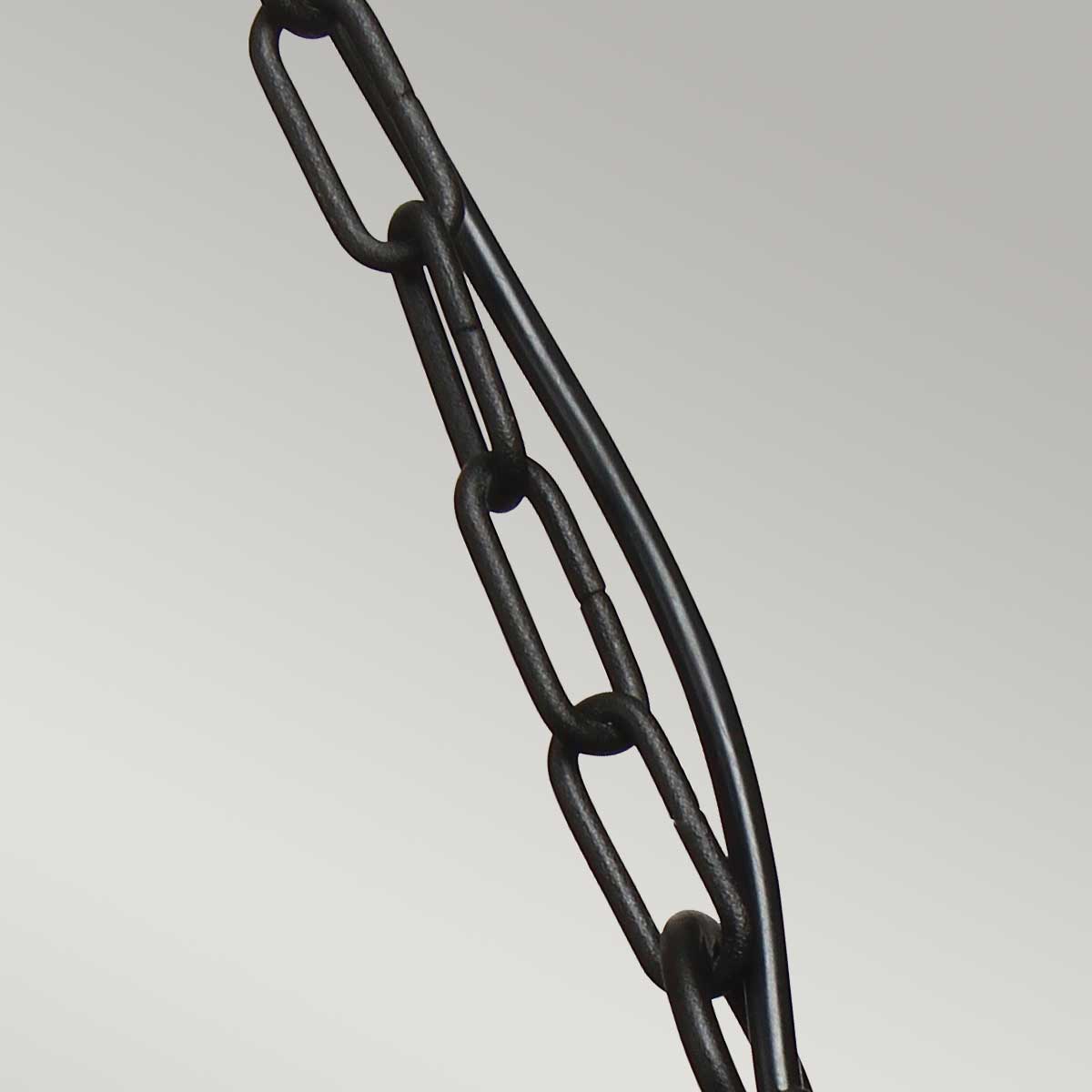 Elstead Lighting Outdoor Hanging from the Klampenborg range. Klampenborg 1 Light Chain Lantern Product Code = KLAMPENBORG8-BK