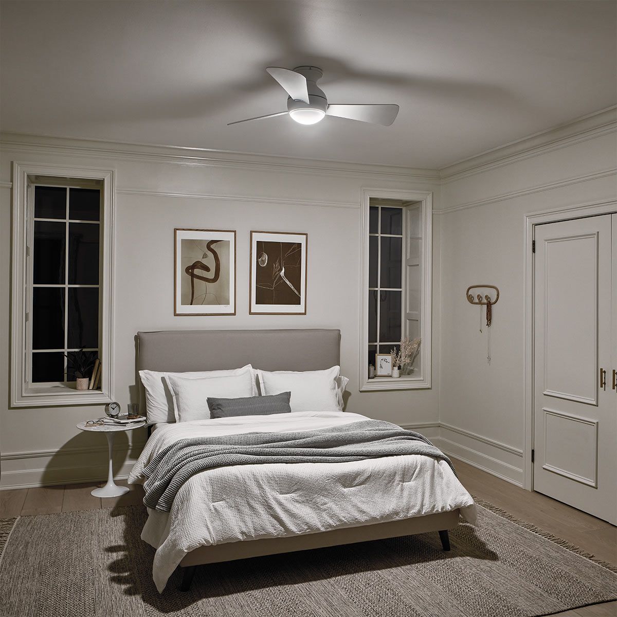 Kichler Ceiling Fan Sola - 34in / 86cm Fan - Matte White part Number = KLF-SOLA-34-WHT