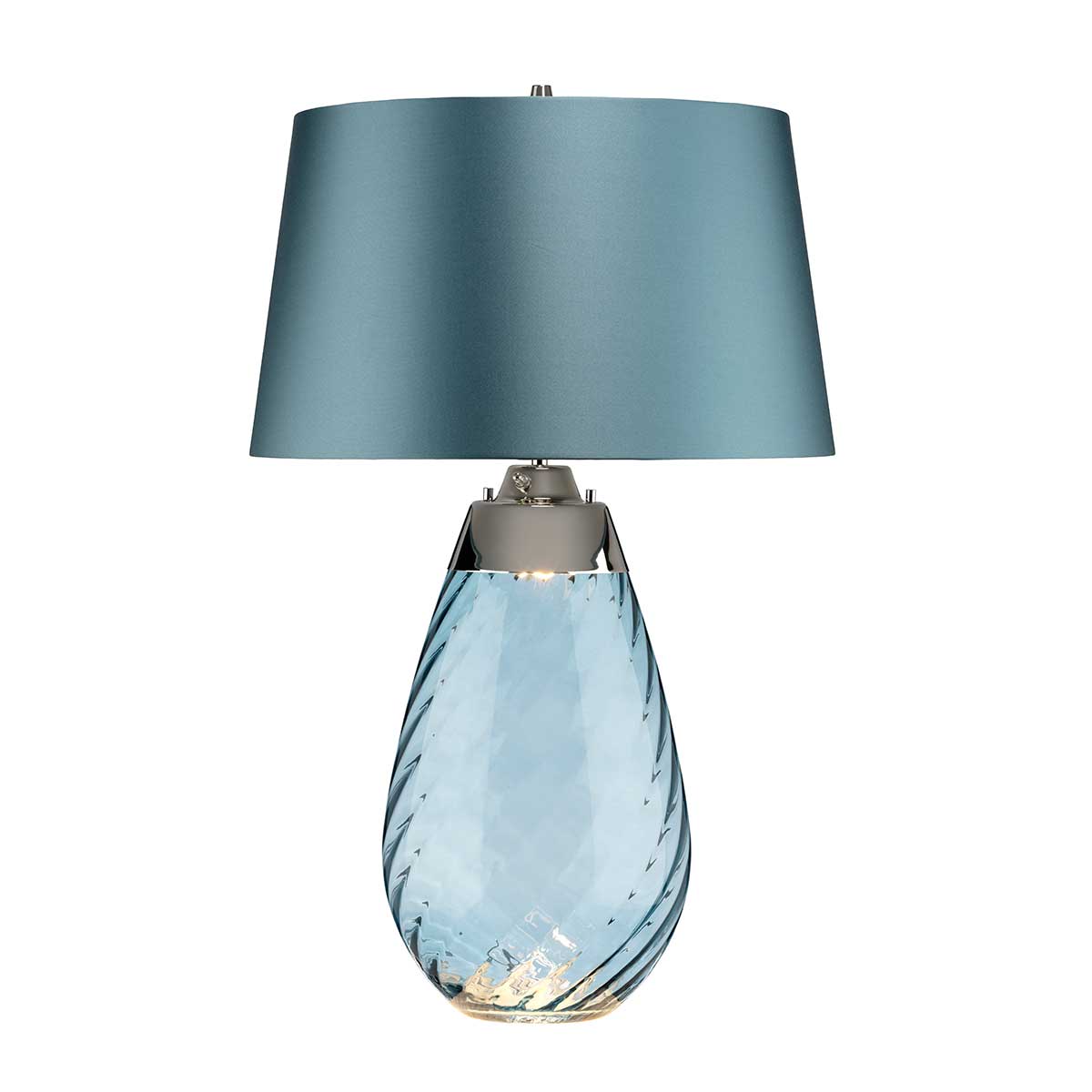 Elstead Lighting Table Lamp from the Lena - Blue range. Lena 2 Light Large Blue Table Lamp Product Code = LENA-TL-L-BLUE