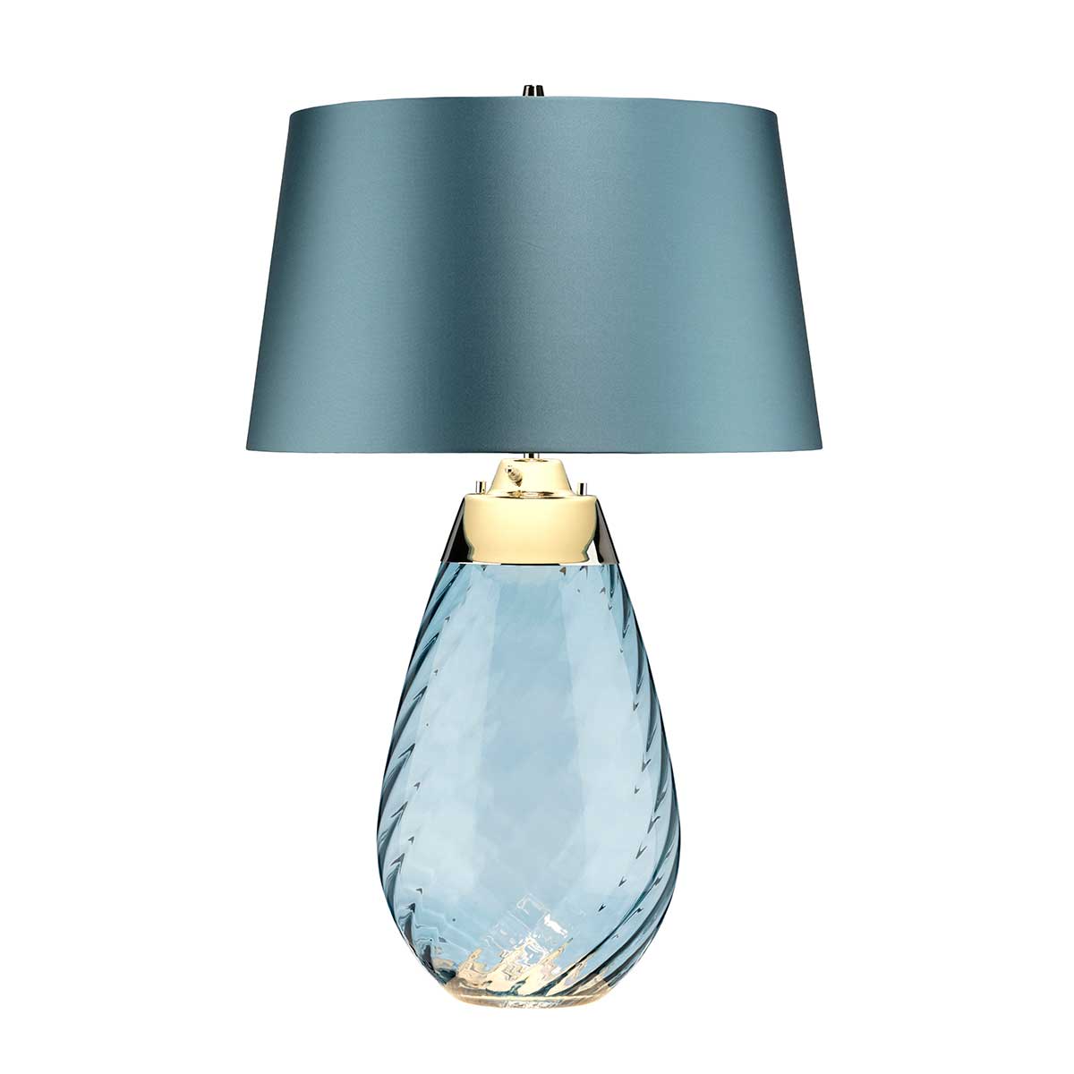 Elstead Lighting Table Lamp from the Lena - Blue range. Lena 2 Light Large Blue Table Lamp Product Code = LENA-TL-L-BLUE