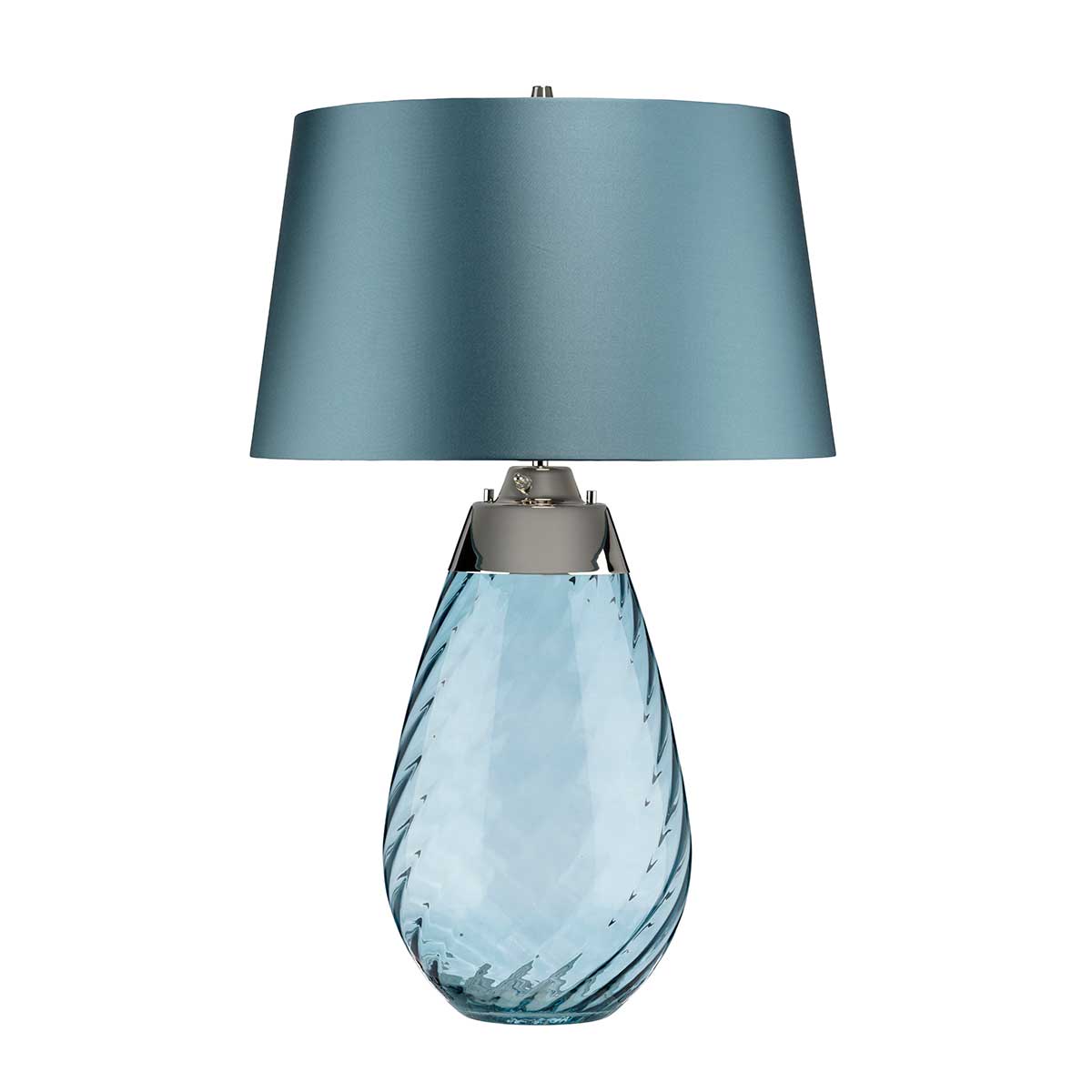 Elstead Lighting Table Lamp from the Lena - Blue range. Lena 2 Light Large Blue Table Lamp Product Code = LENA-TL-L-BLUE