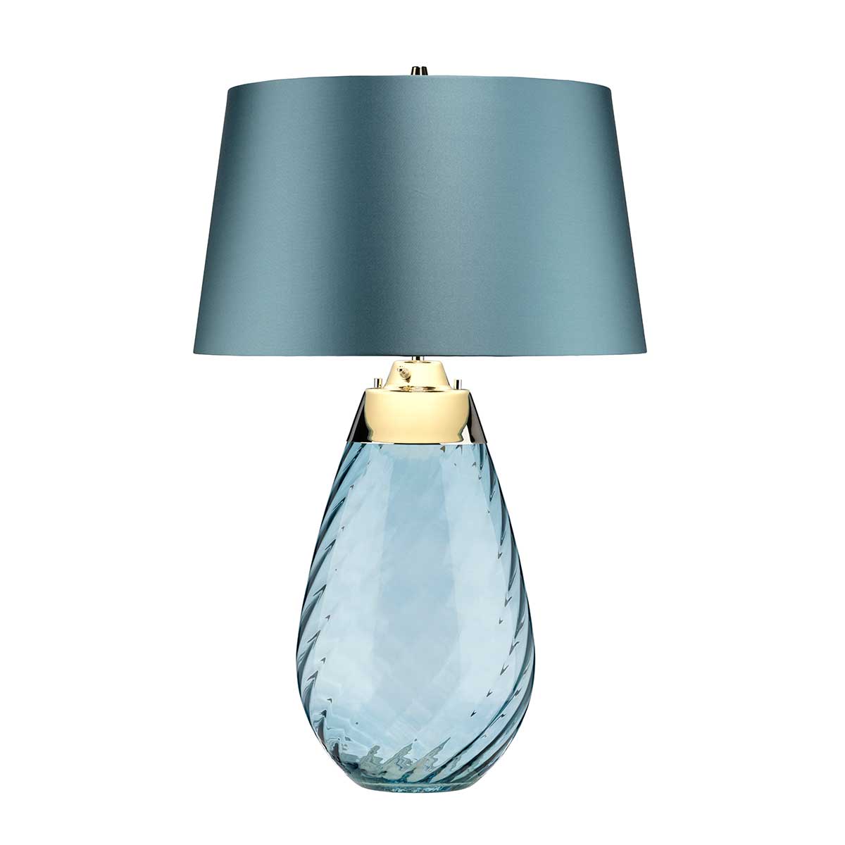 Elstead Lighting Table Lamp from the Lena - Blue range. Lena 2 Light Large Blue Table Lamp Product Code = LENA-TL-L-BLUE