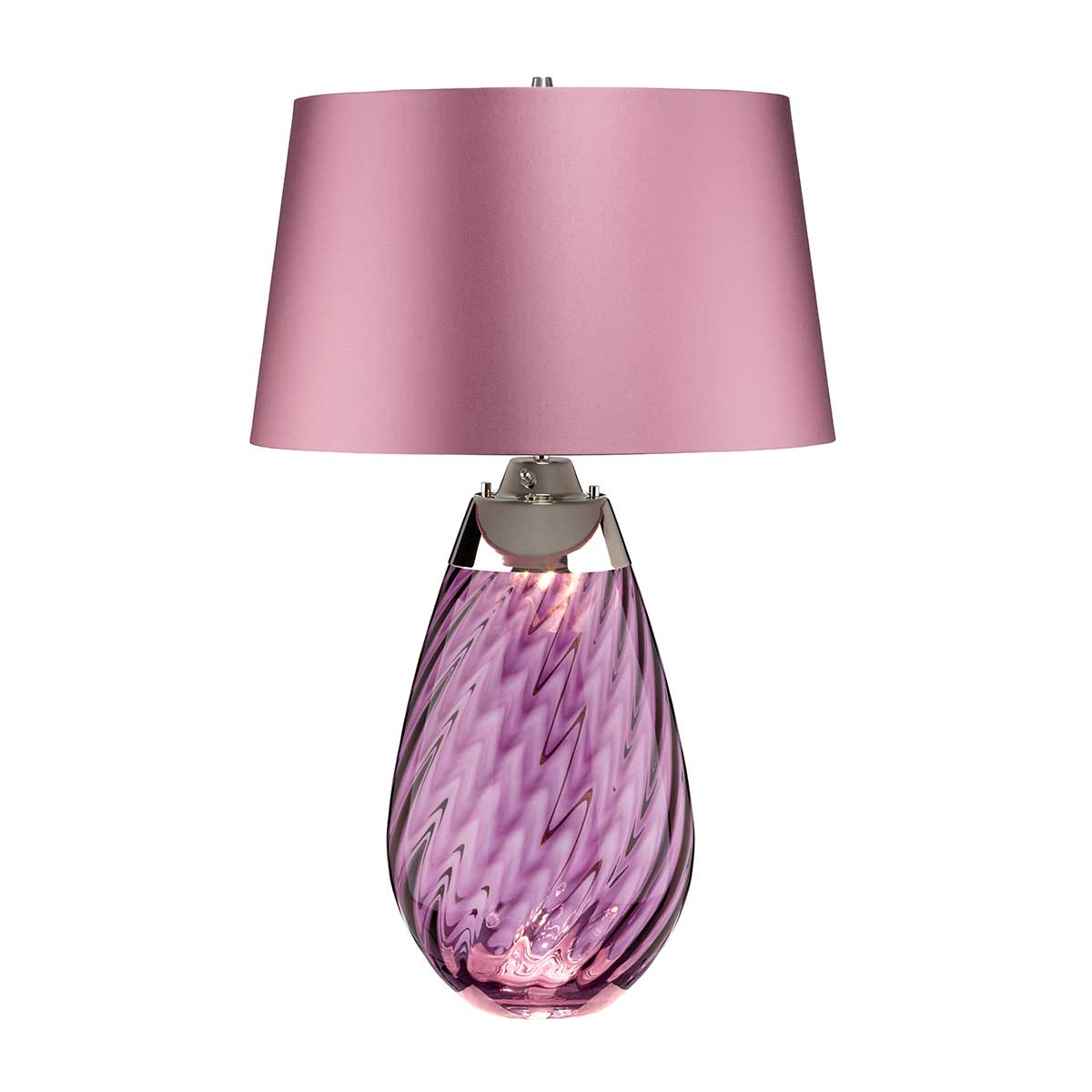 Elstead Lighting Table Lamp from the Lena - Plum range. Lena 2 Light Large Plum Table Lamp Product Code = LENA-TL-L-PLUM