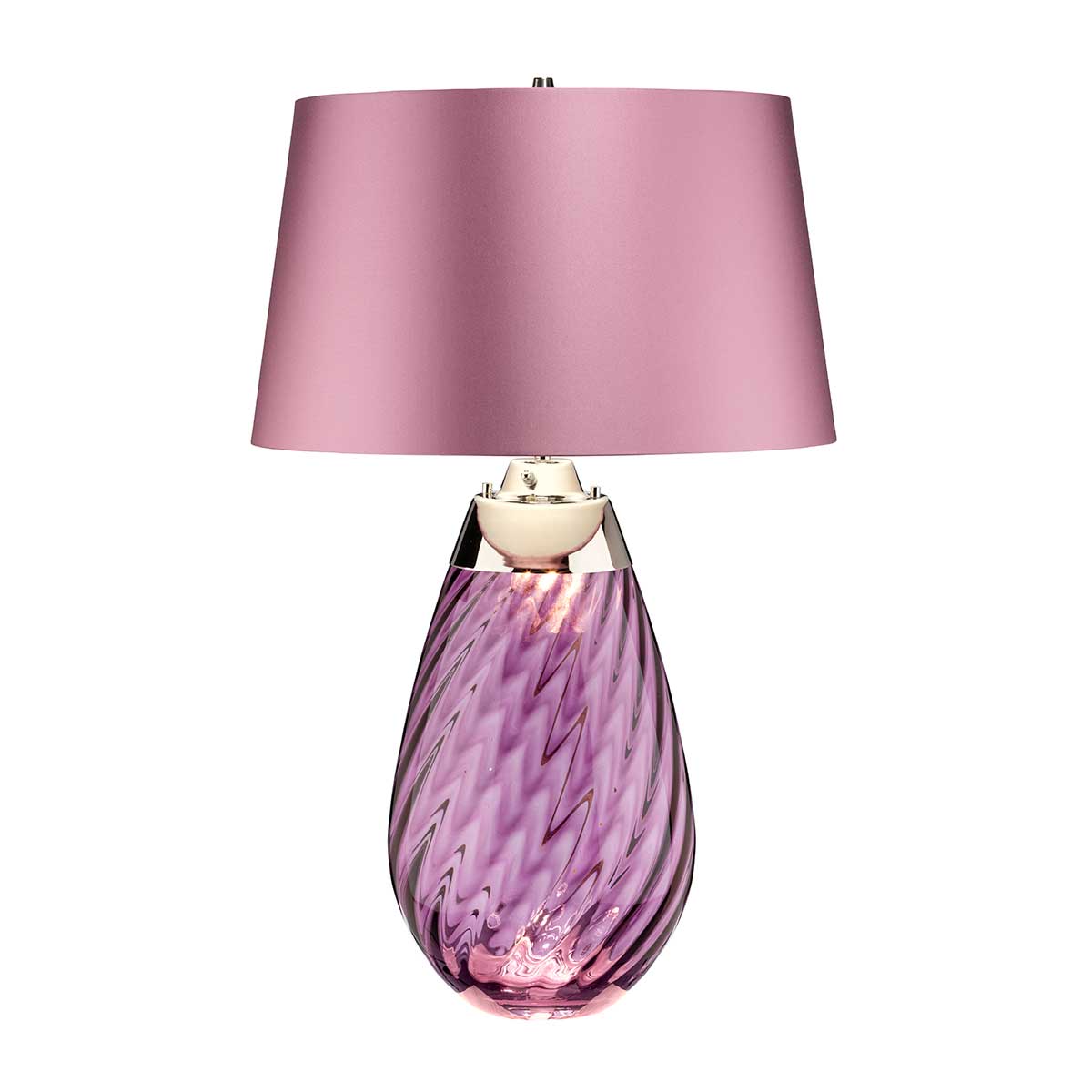 Elstead Lighting Table Lamp from the Lena - Plum range. Lena 2 Light Large Plum Table Lamp Product Code = LENA-TL-L-PLUM