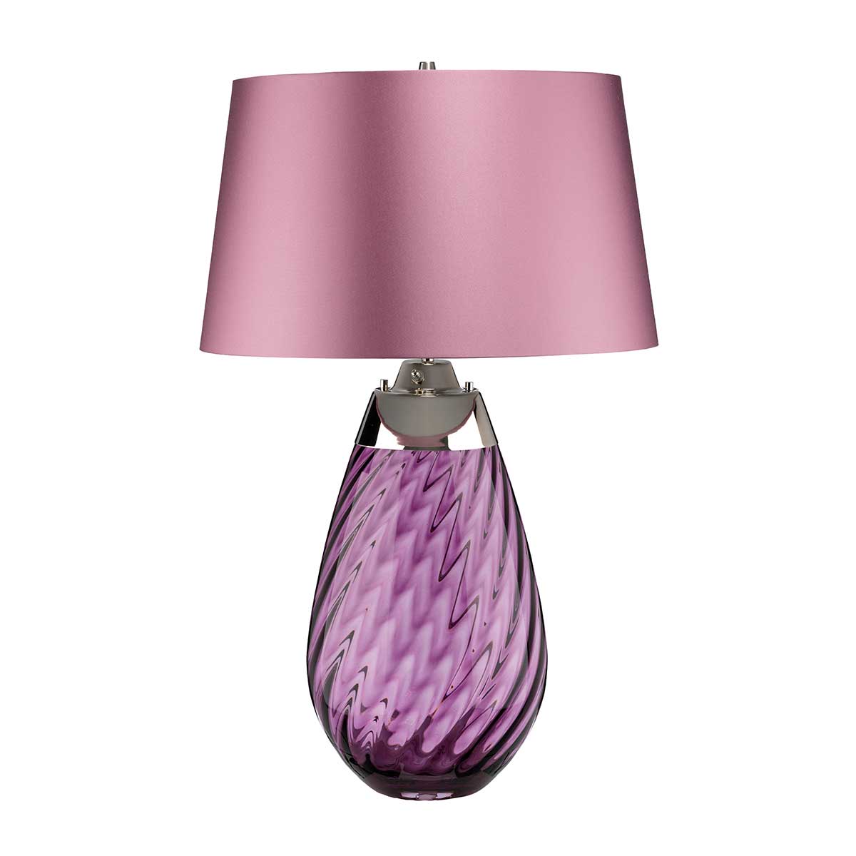 Elstead Lighting Table Lamp from the Lena - Plum range. Lena 2 Light Large Plum Table Lamp Product Code = LENA-TL-L-PLUM