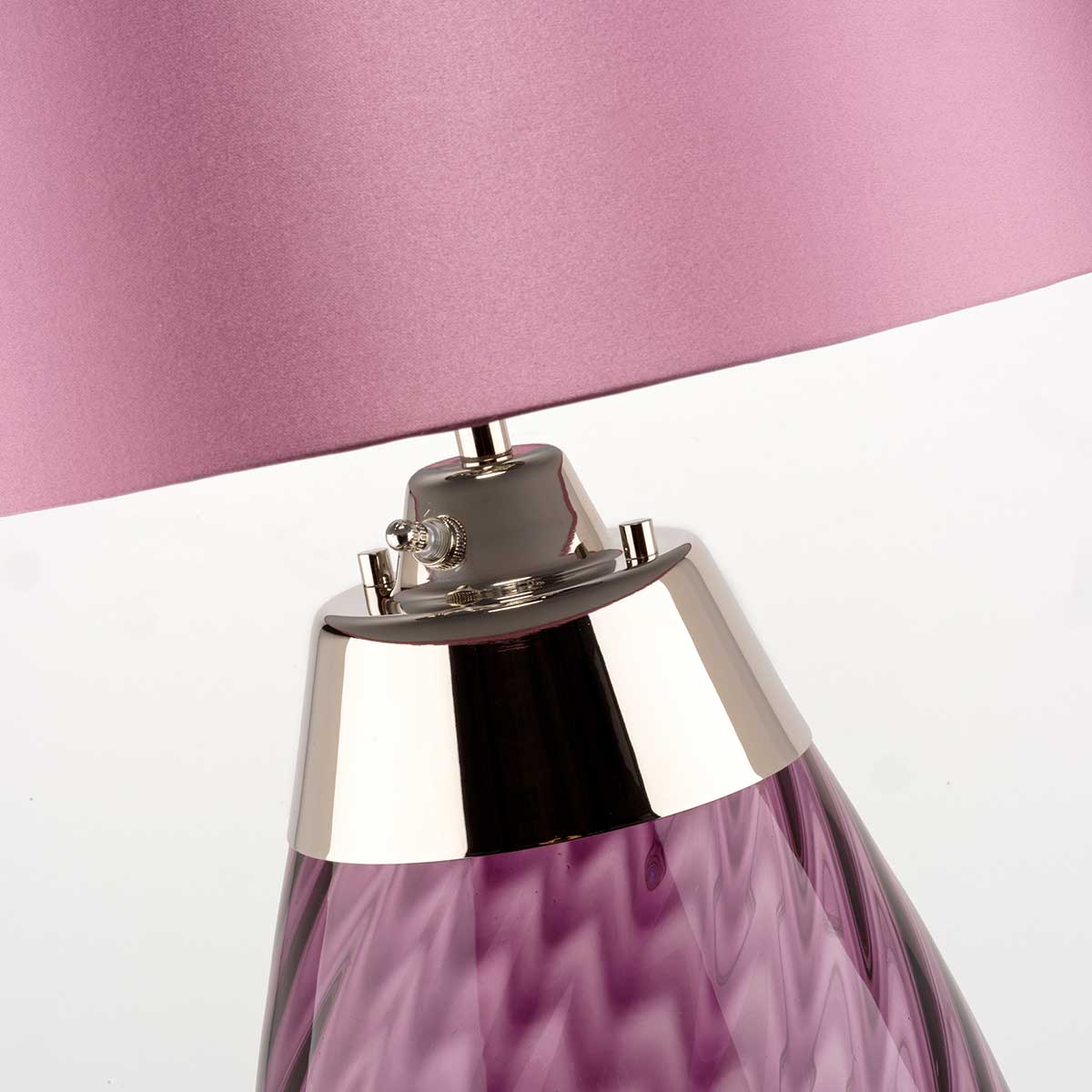 Elstead Lighting Table Lamp from the Lena - Plum range. Lena 2 Light Small Plum Table Lamp Product Code = LENA-TL-S-PLUM