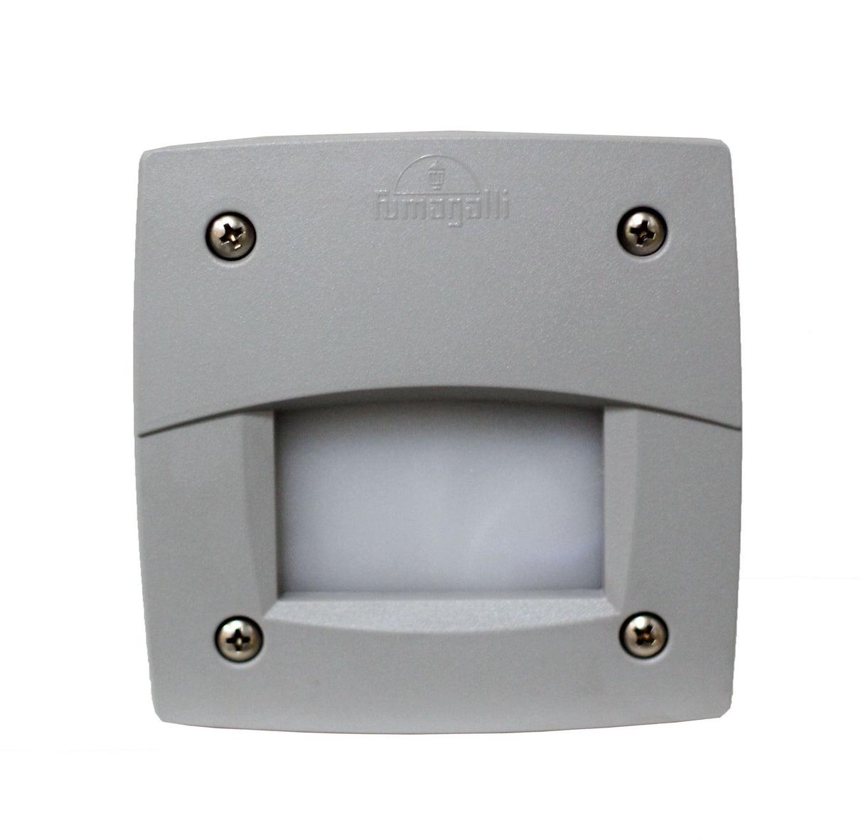Magnalux Leti 100 Square Grey Eyelid LED GX53 3W Recessed Wall Light Part Number - LETI100SQELGY