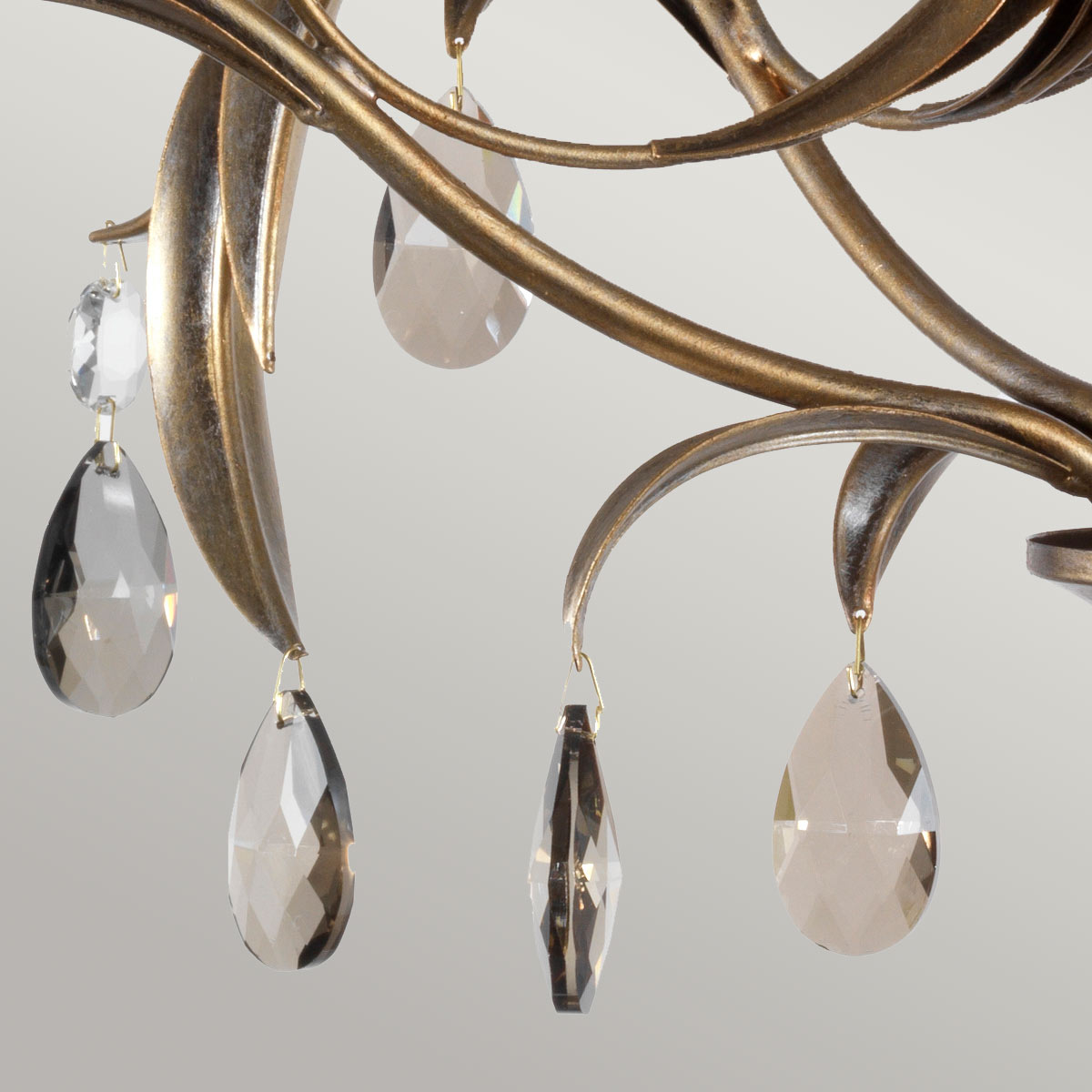 Elstead Lighting Chandelier from the Lily range. Lily 5 Light Chandelier Product Code = LL5-ANT-BRZ