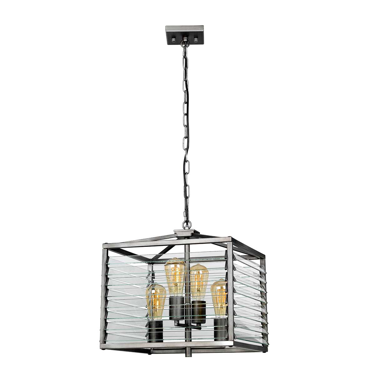 Elstead Lighting Pendant from the Louvre range. Louvre 4 Light Pendant Product Code = LOUVRE-4P