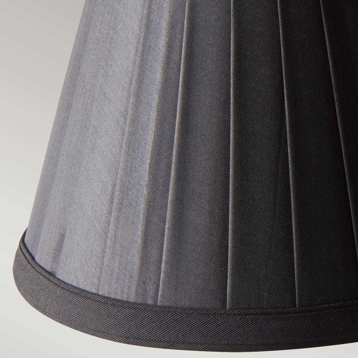 Elstead Lighting Clip Shade from the Clip Shades range. Clip Shades Pleated Black Candle Shade Product Code = LS162-BLK