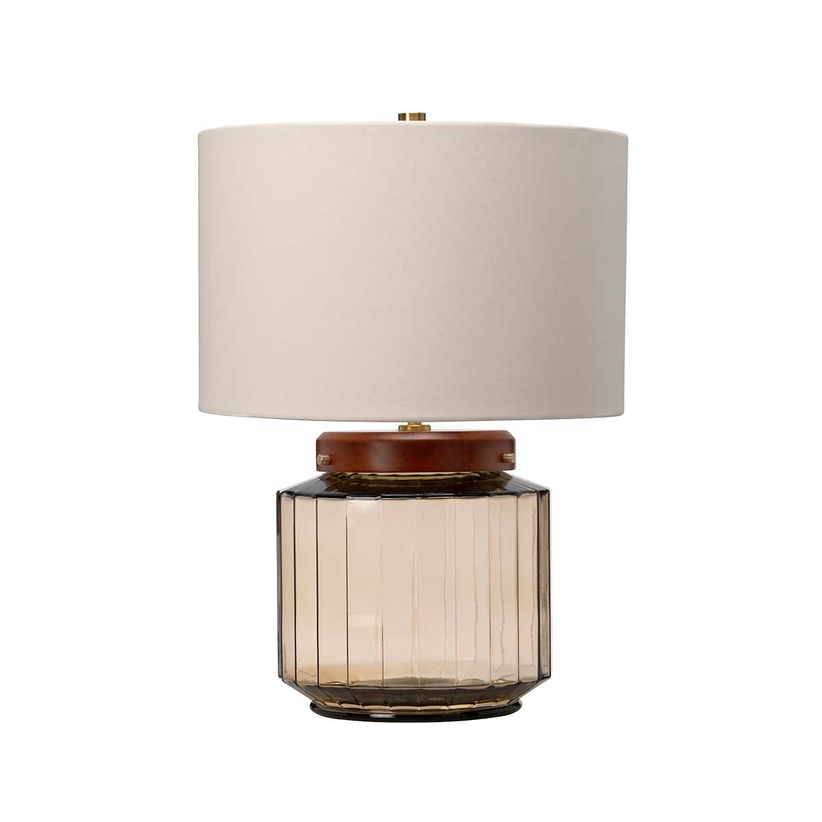 Elstead Lighting Table lamp from the Luga range. Luga Table Lamp - Smoke Product Code = LUGA-TL-SMOKE