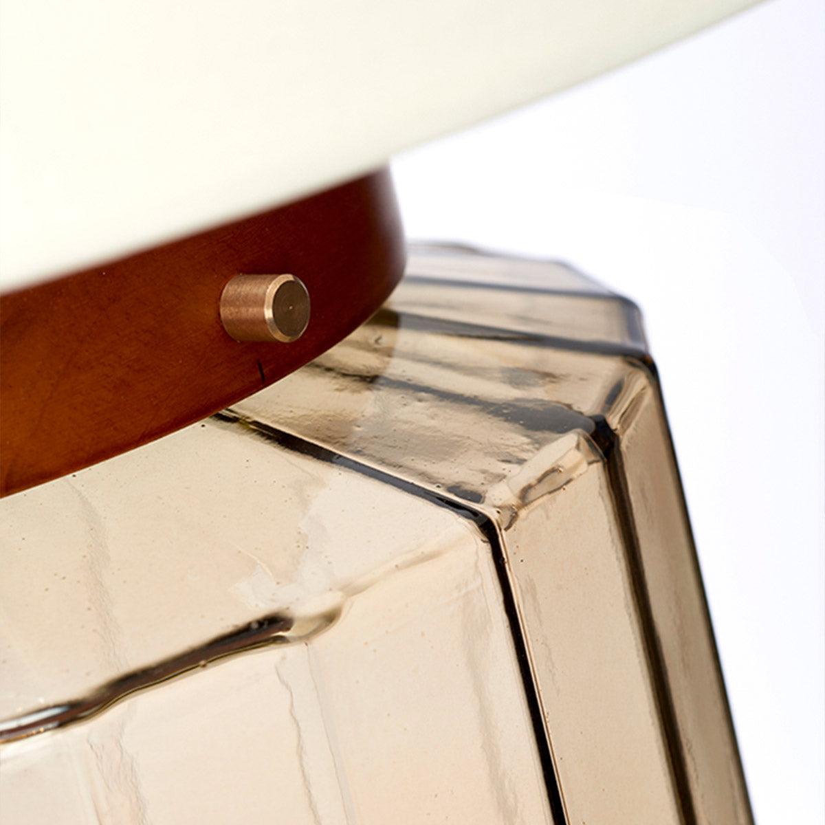 Elstead Lighting Table lamp from the Luga range. Luga Table Lamp - Smoke Product Code = LUGA-TL-SMOKE