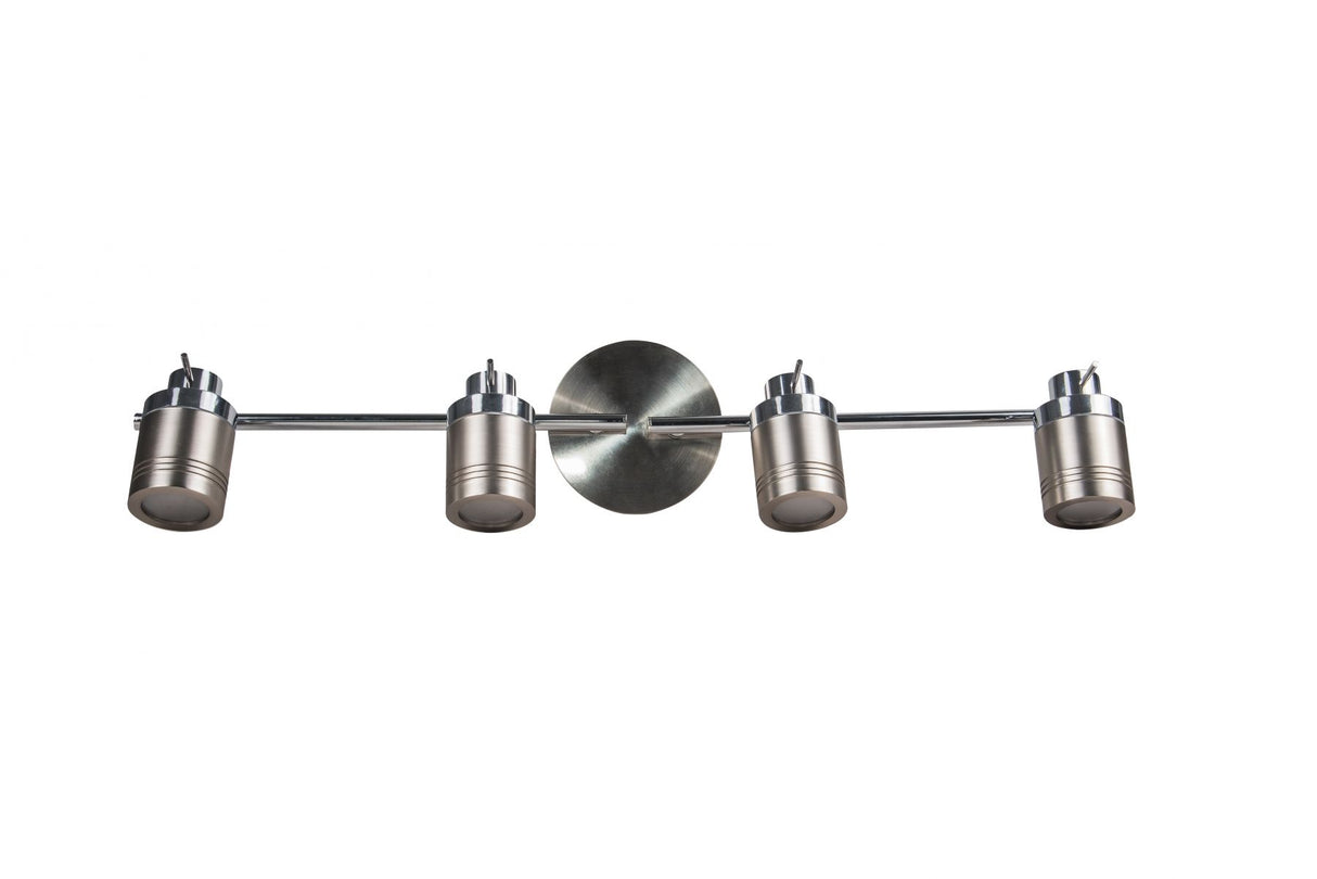 Magnalux Luxo 4 Light Spotlight Bar Satin Chrome Part Number - LUX04SC