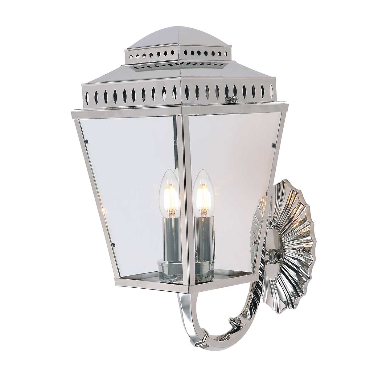 Elstead Lighting Outdoor Wall Light from the Mansion House range. Mansion House 3 Light Wall Lantern Product Code = MANSION-HOUSE-WB1-PN