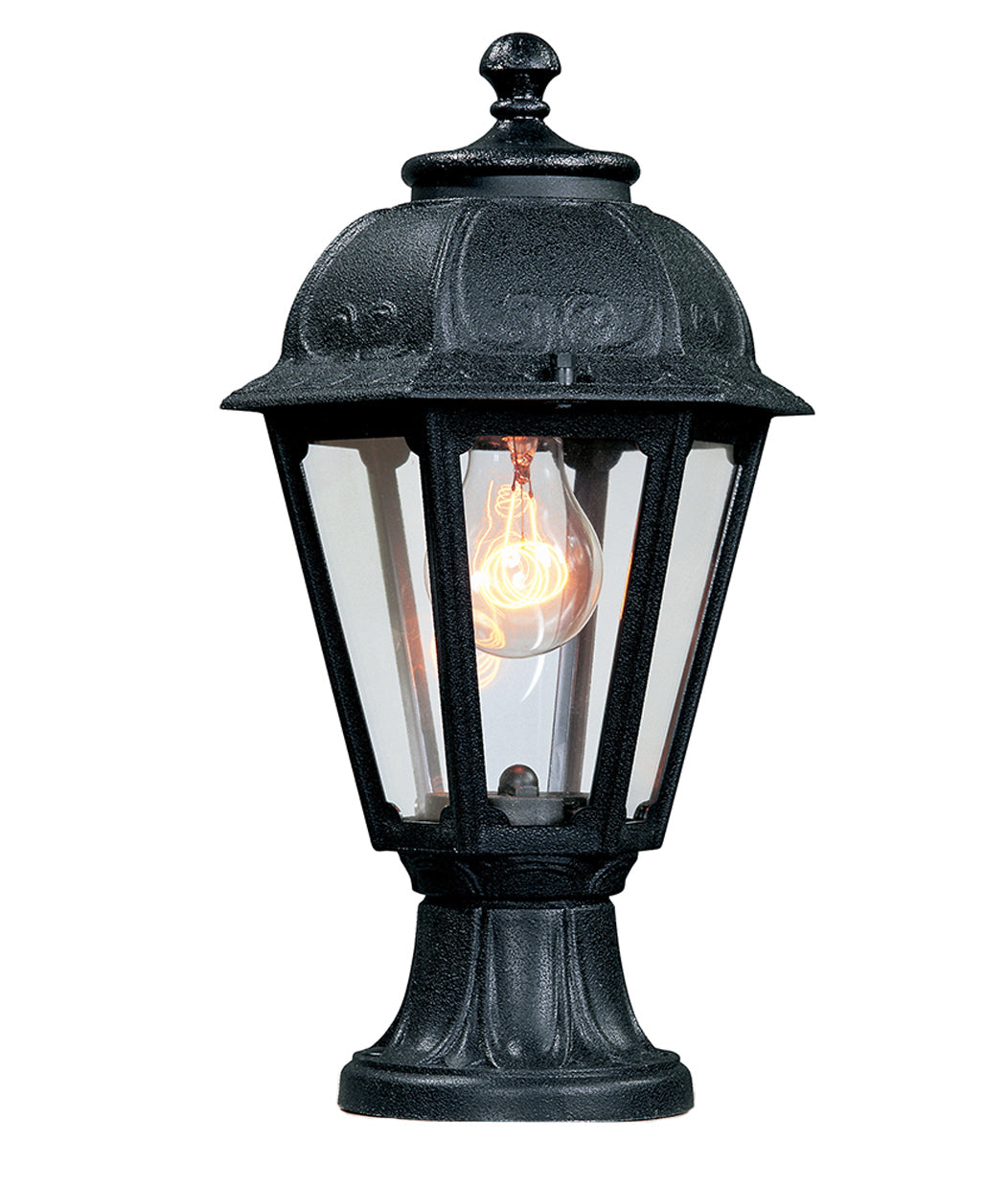 Magnalux Mikrolot/Saba Black Clear E27 Post Top Light Part Number - MIKROLOT/SABA